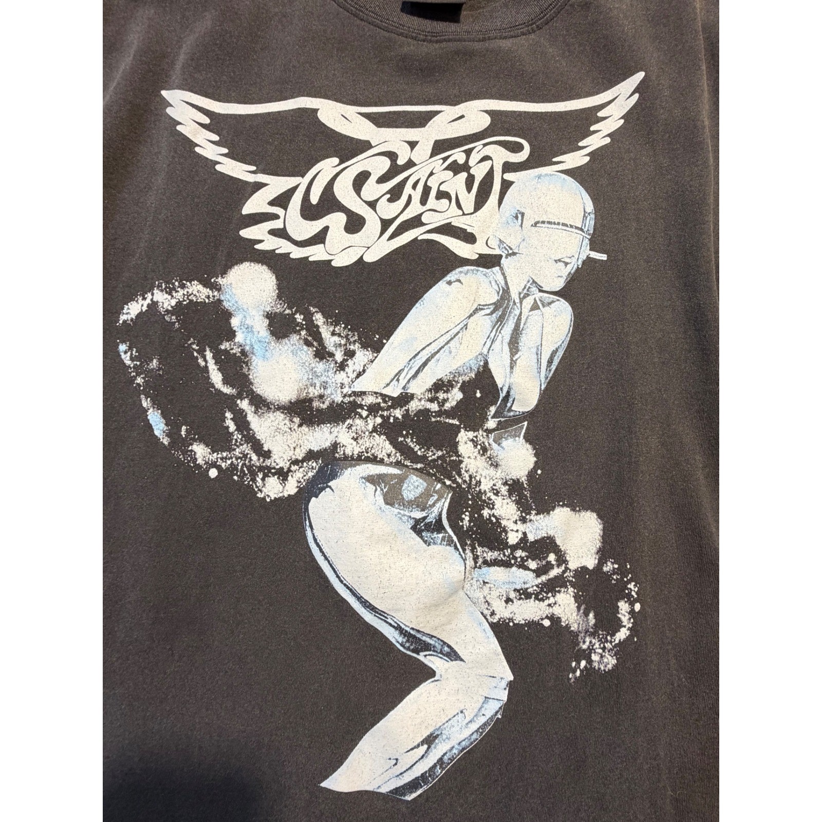 Saint Michael x Hajime Sorayama Graphic T-Shirt Faded Black Heavyweight Cotton L