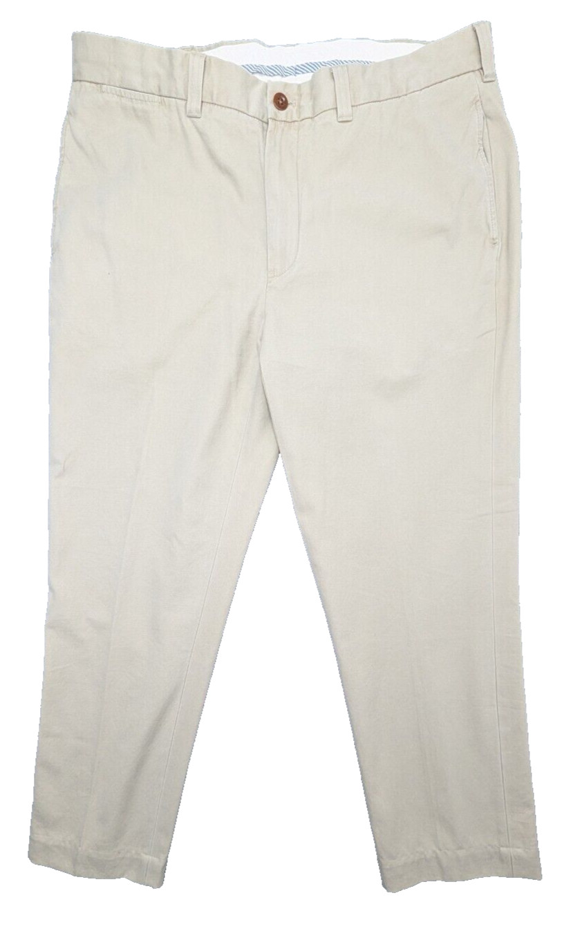 Polo Ralph Lauren Pants Mens 38W 29L Flat Beige Straight Chino Tab 38×29