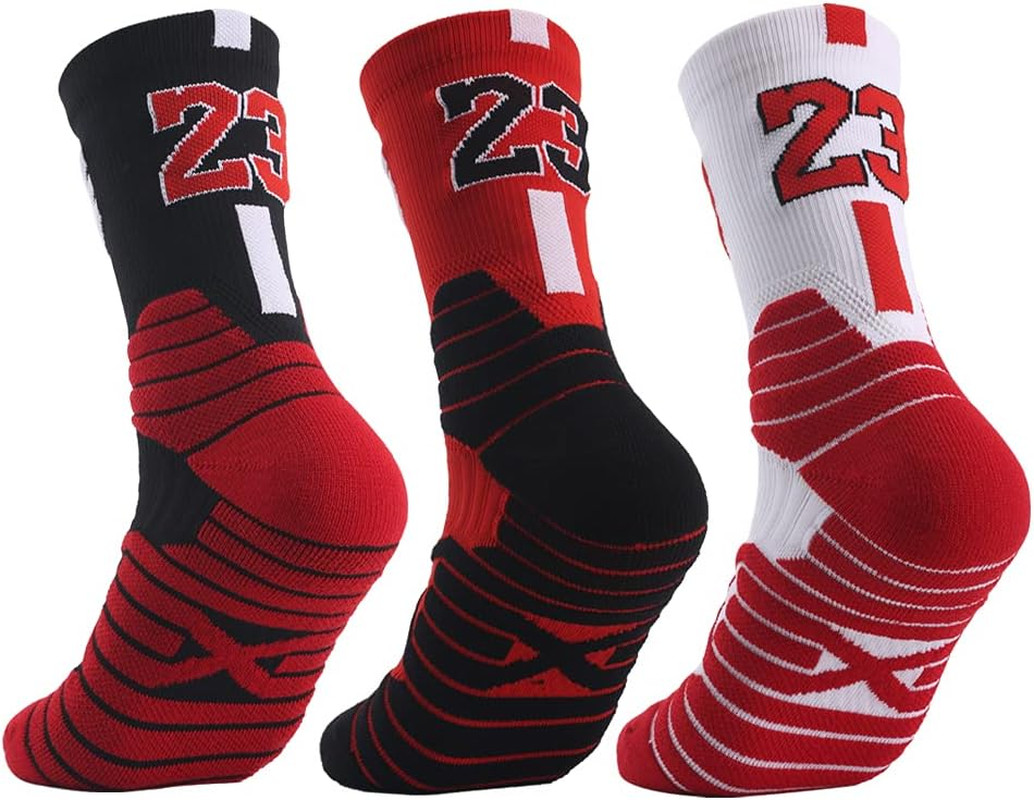 Elite Basketball Socks with Compression & Cushion for Adults and Youth – Running