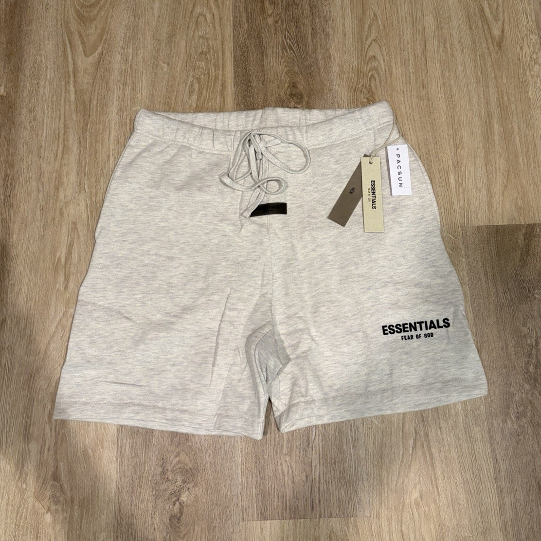 Essentials Fear of God light oatmeal shorts size medium