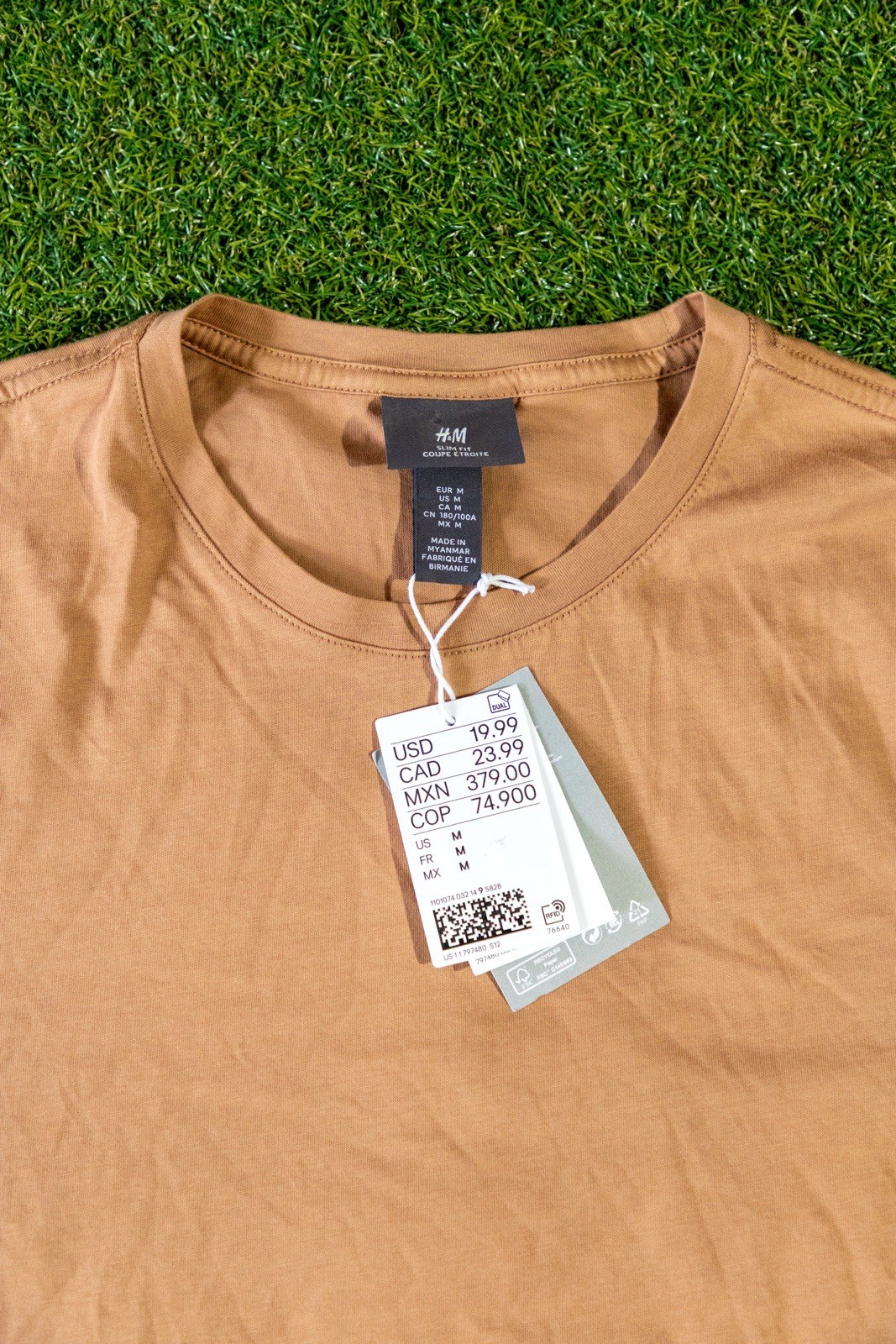 H&M Pima Cotton Essential Blank T Shirt Plum Size Medium