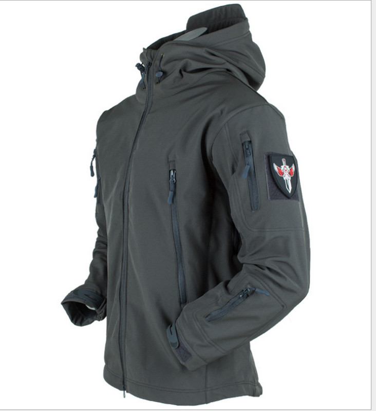 Mens Waterproof Winter Jackets Outdoor Tactical Coat Soft Shell Military Jacket