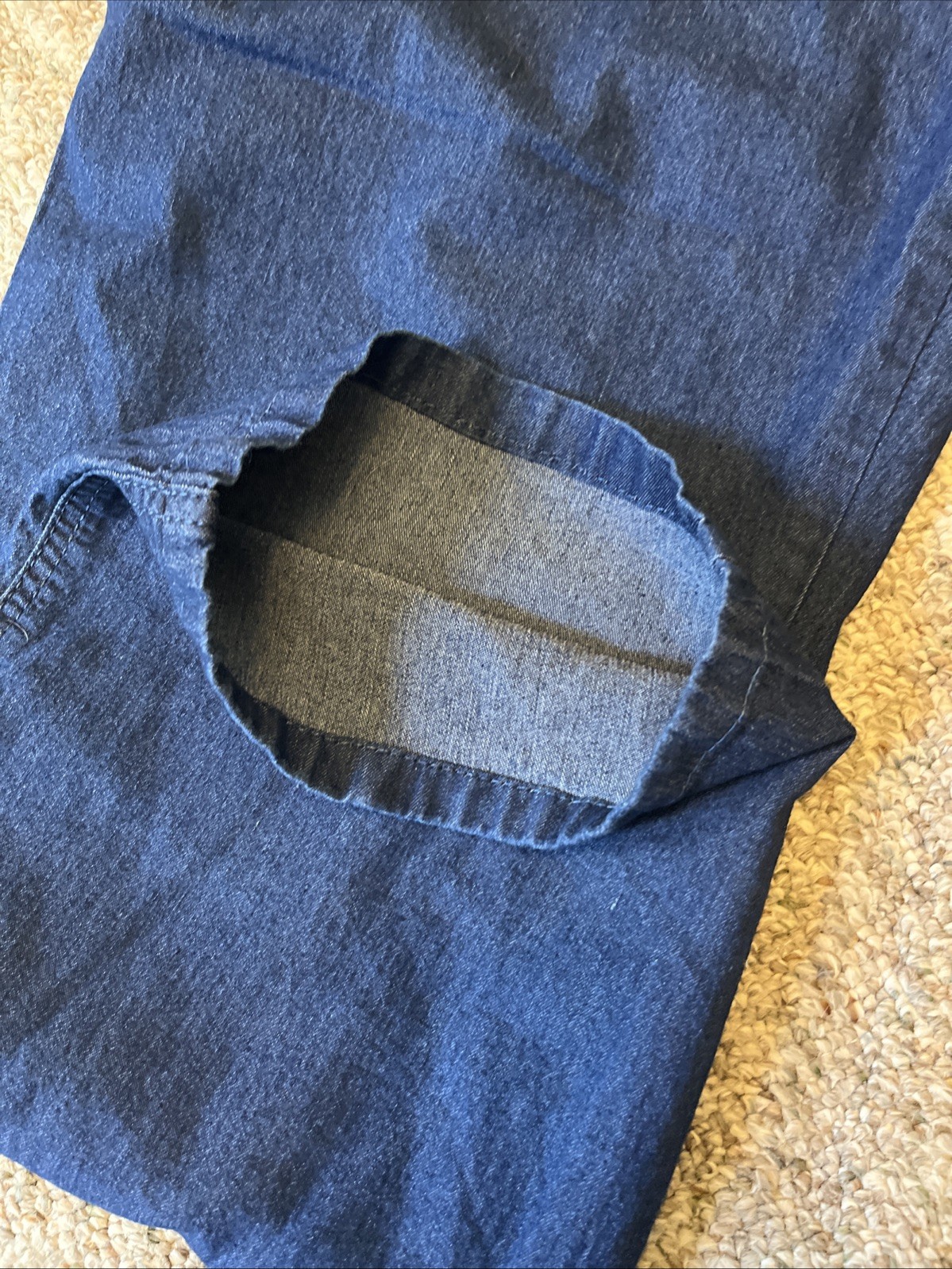 3-Jett Jeans 46 X 32 Men’s Straight Fit Stretch BLUE Jeans (2 NEW & 1 washed)