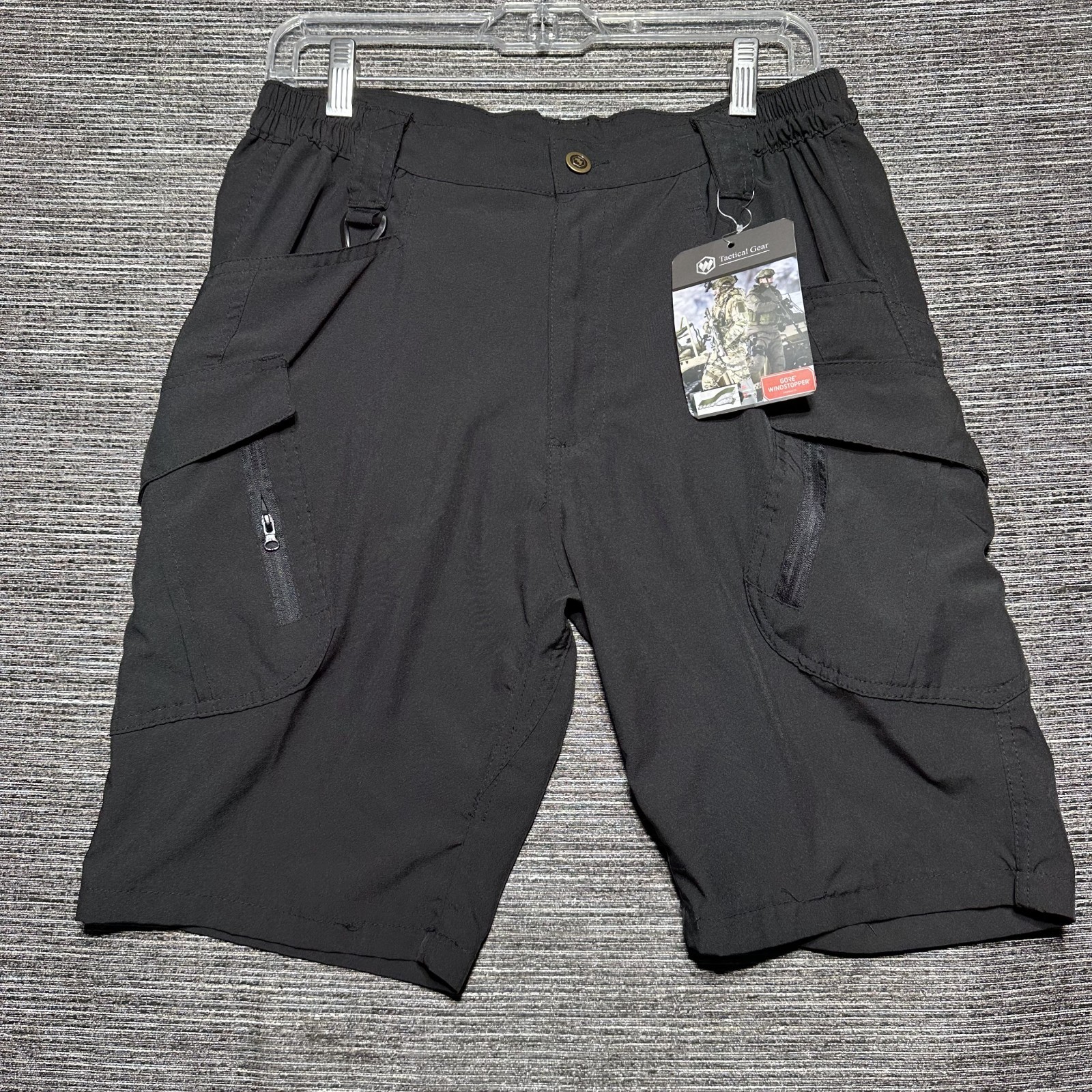 Warrior Tactical Gear Gore Windstopper Shorts Men’s Size M Black Nylon Stretch