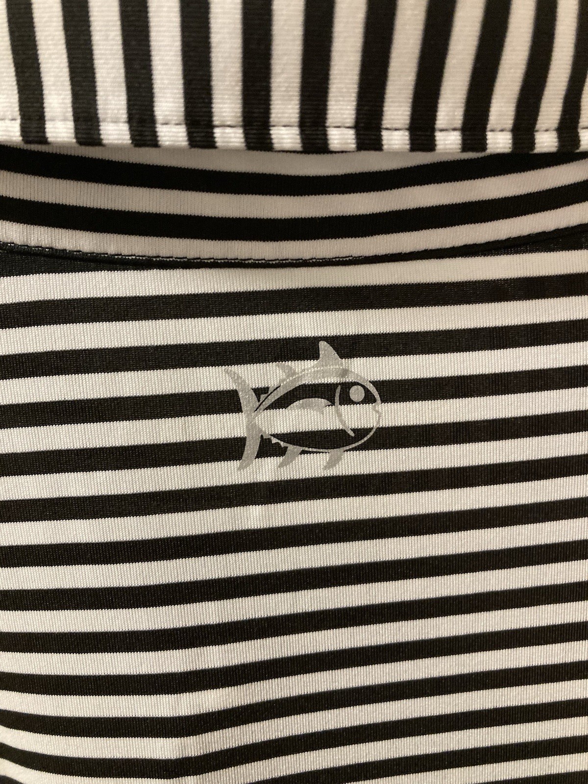 Wake Forest Southern Tide Black Striped XL Polo Short Sleeve