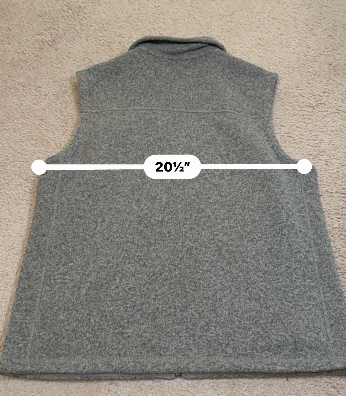 The North Face Men’s Large Gray Sweater Fleece Full Zip Vest Outdoor Hiking