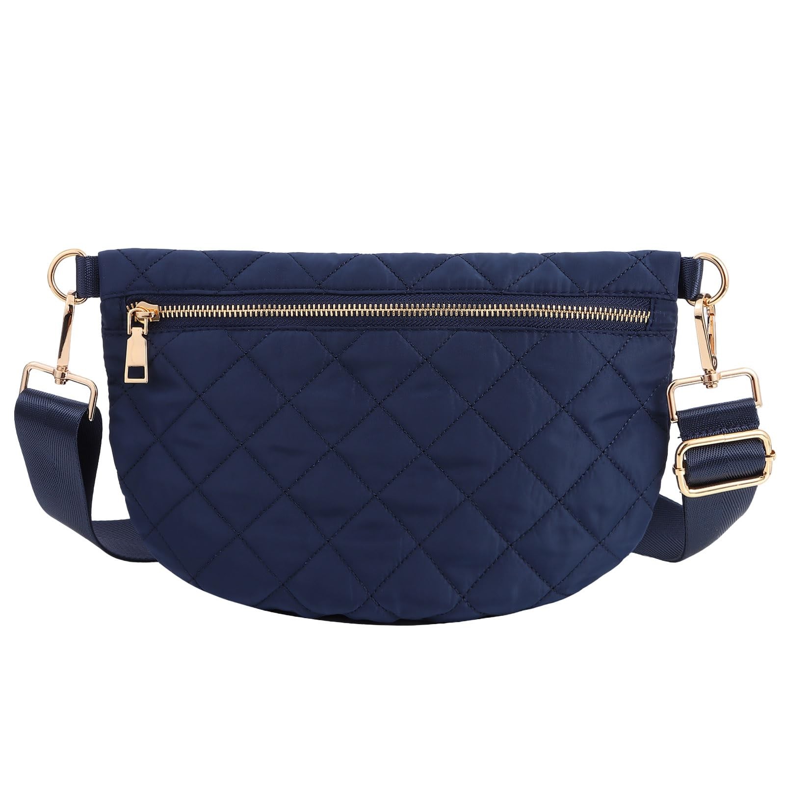 Crossbody Bags for Women Quilted Crossbody Bags Puffer Puffy Sling Navy Blue