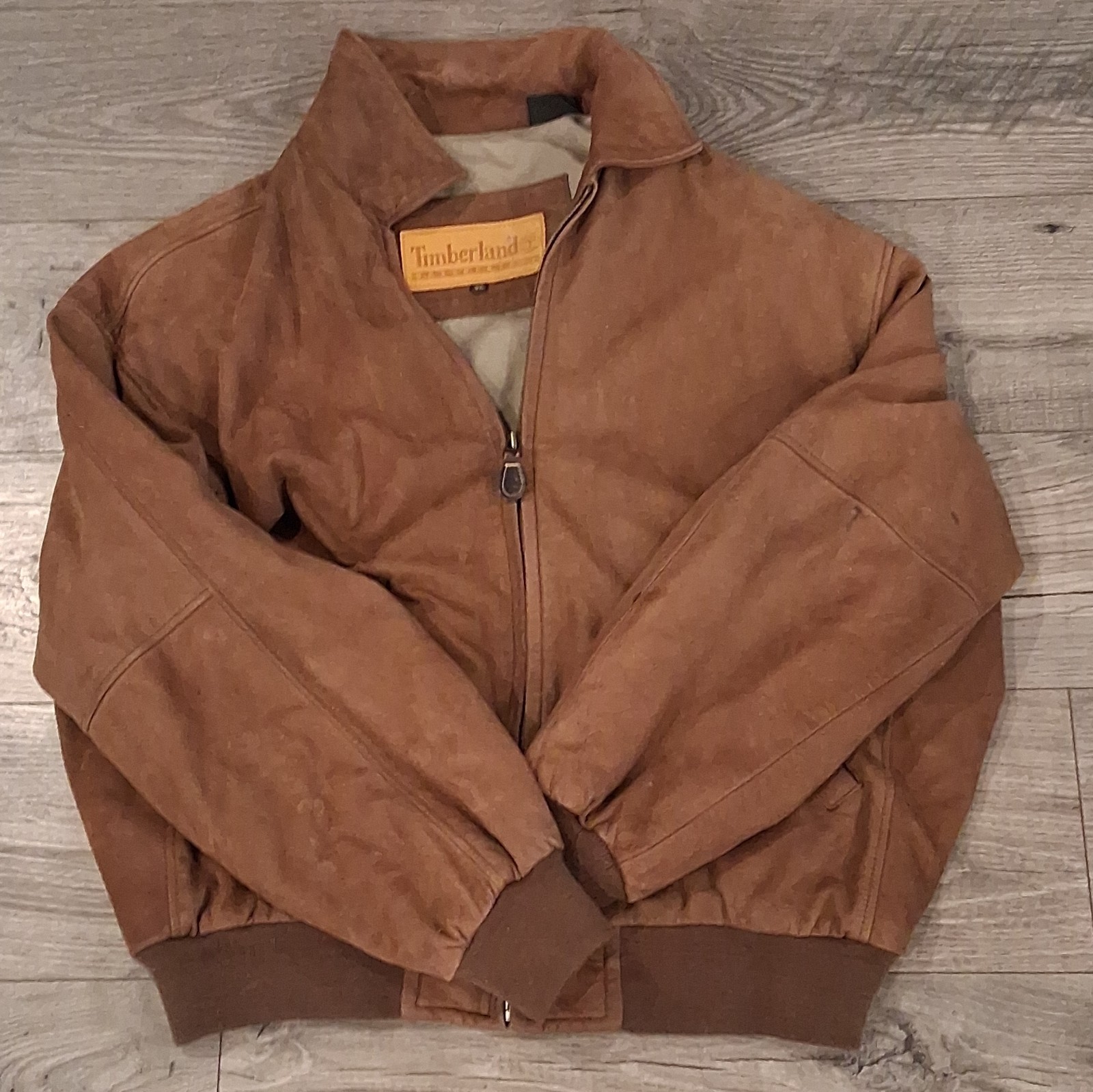 Timberland Weather Gear Leather Jacket Vintage 80s, 100%, Waterproof made Korea