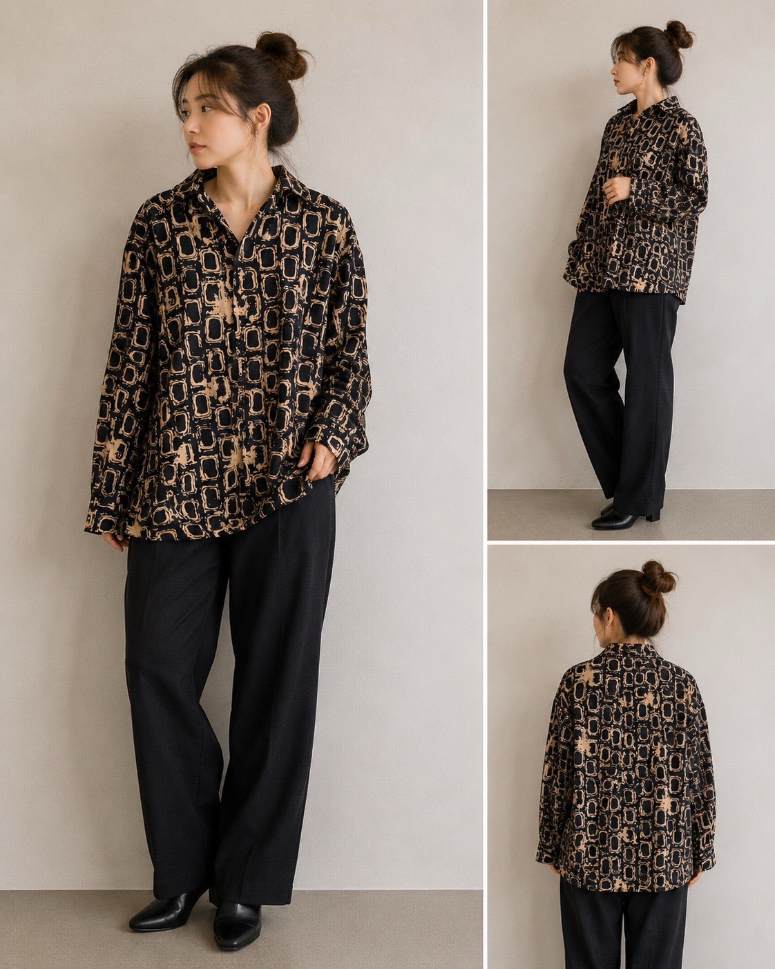 Paolo & Andrea Made in Italy Abstract Pattern Shirt New with Tags Size M
