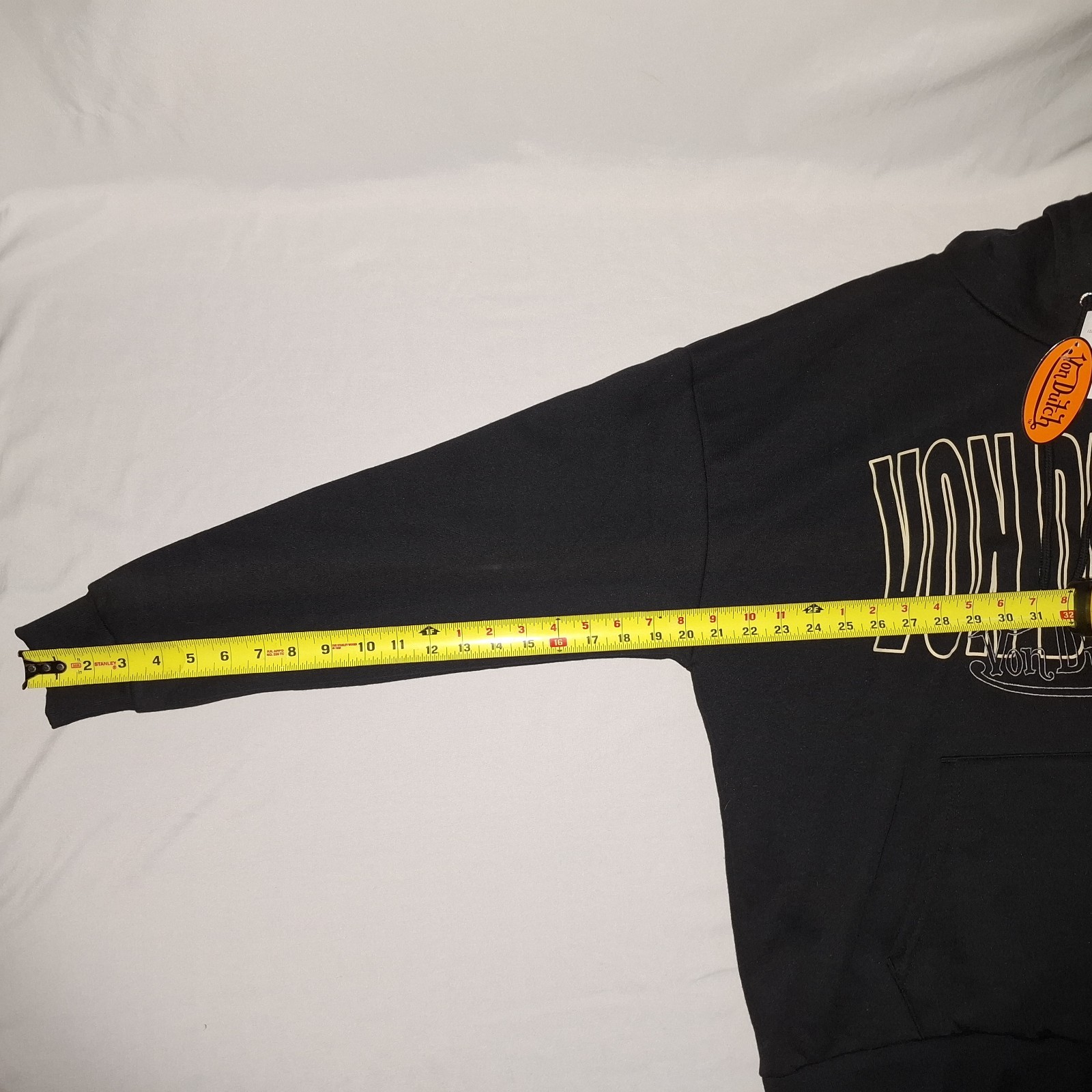 Von Dutch Hoodie Pullover Sweatshirt Hoodie Men’s Size Large Black (New w Tags)