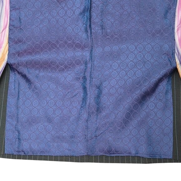 Ted Baker Blazer Grey Pinstriped Wool Single Breasted Size 40R