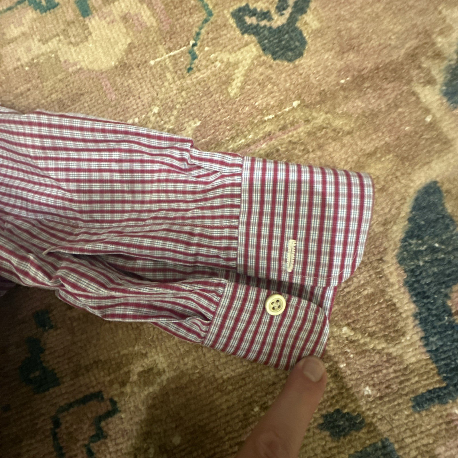 Kiton Cotton Dress Shirt Size Large Made In Italy