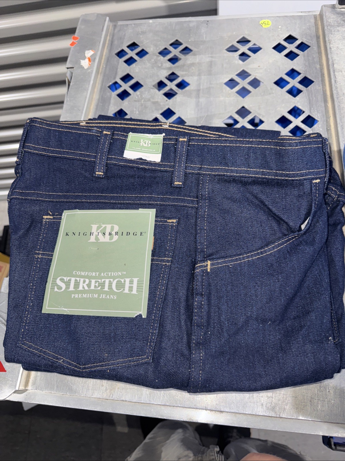 Knightsbridge Comfort Action Stretch Premium Jeans Men’s Size 36×32 Blue NWT