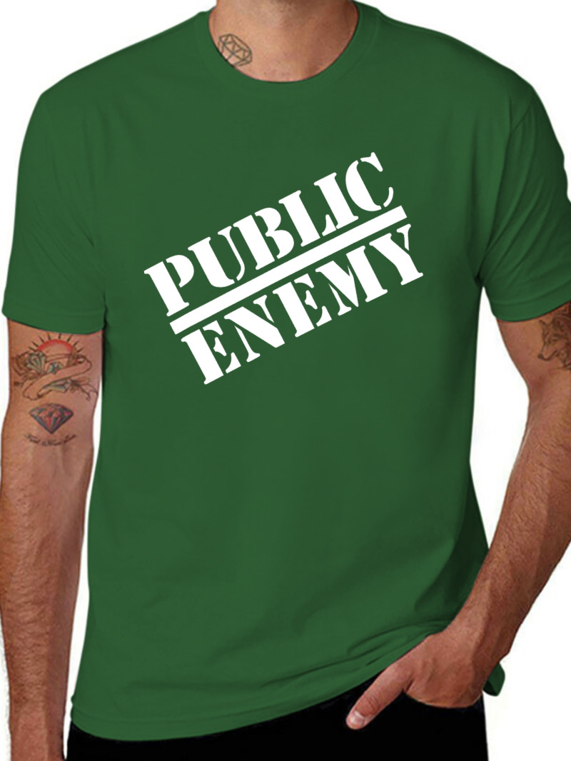 Public Enemy Official Big Logo T-Shirt Funny Tee Gift, Size M – 3XL