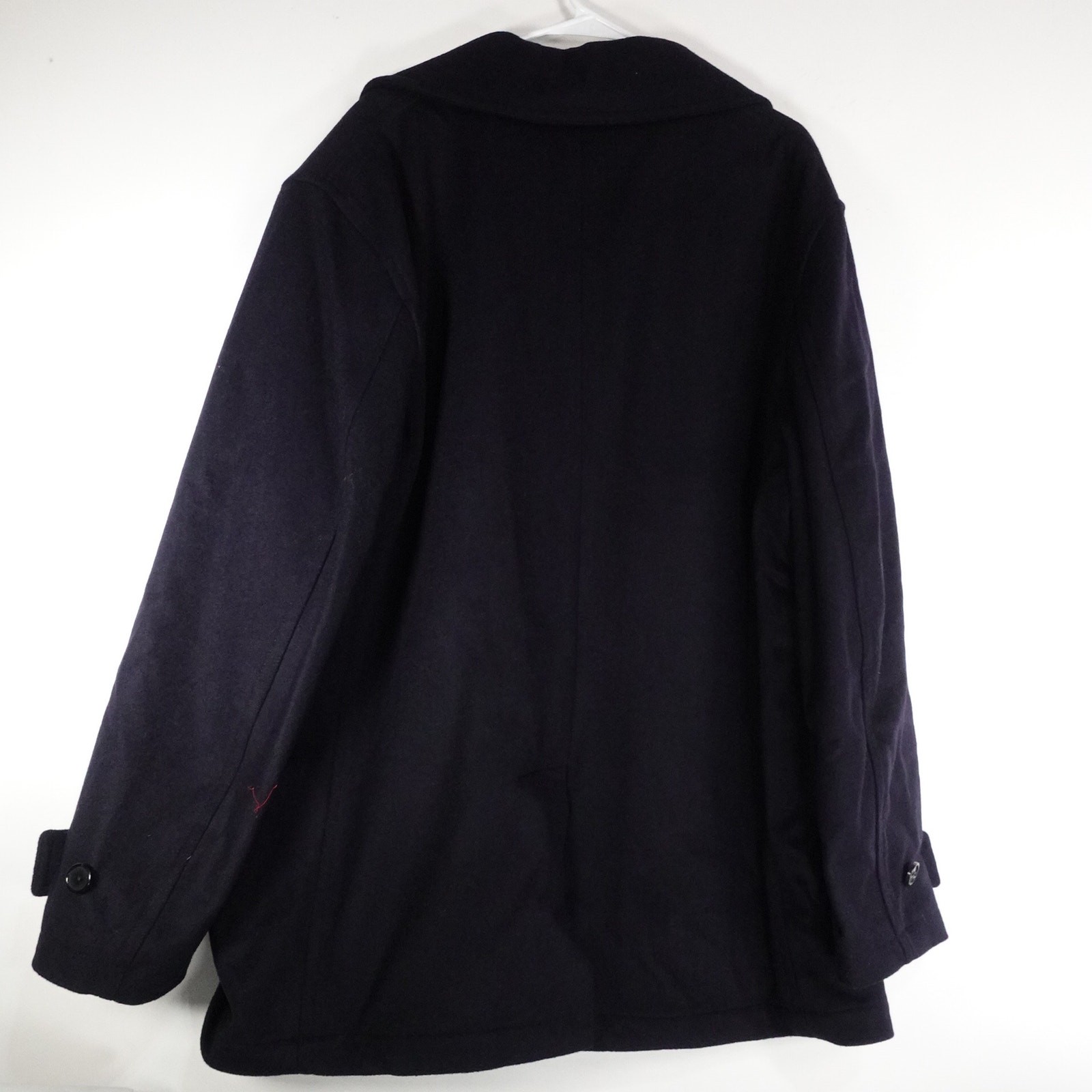 NWOT Quince Italian Wool Navy Cadet Blue Peacoat Men’s XXL $180 Preppy Retro