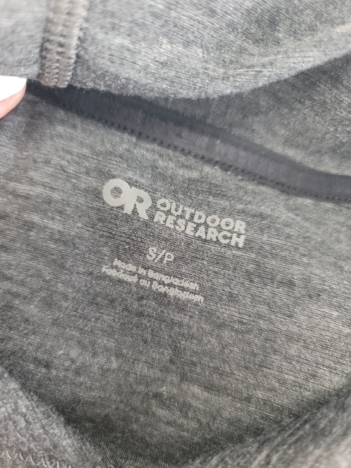 Outdoor Research Alpine Onset Merino 150 Hoodie Mens Small Gray Outdoors Hiking