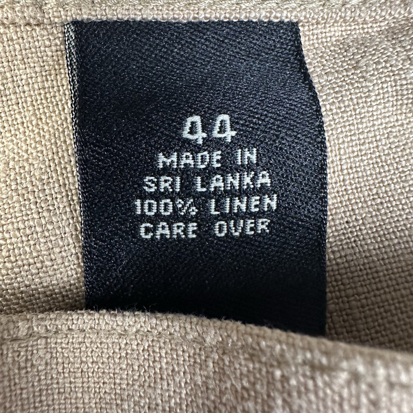 Jos A Bank Men’s 100% Linen Dress Shorts 44 Beige Pleated Chino Travelers Collec