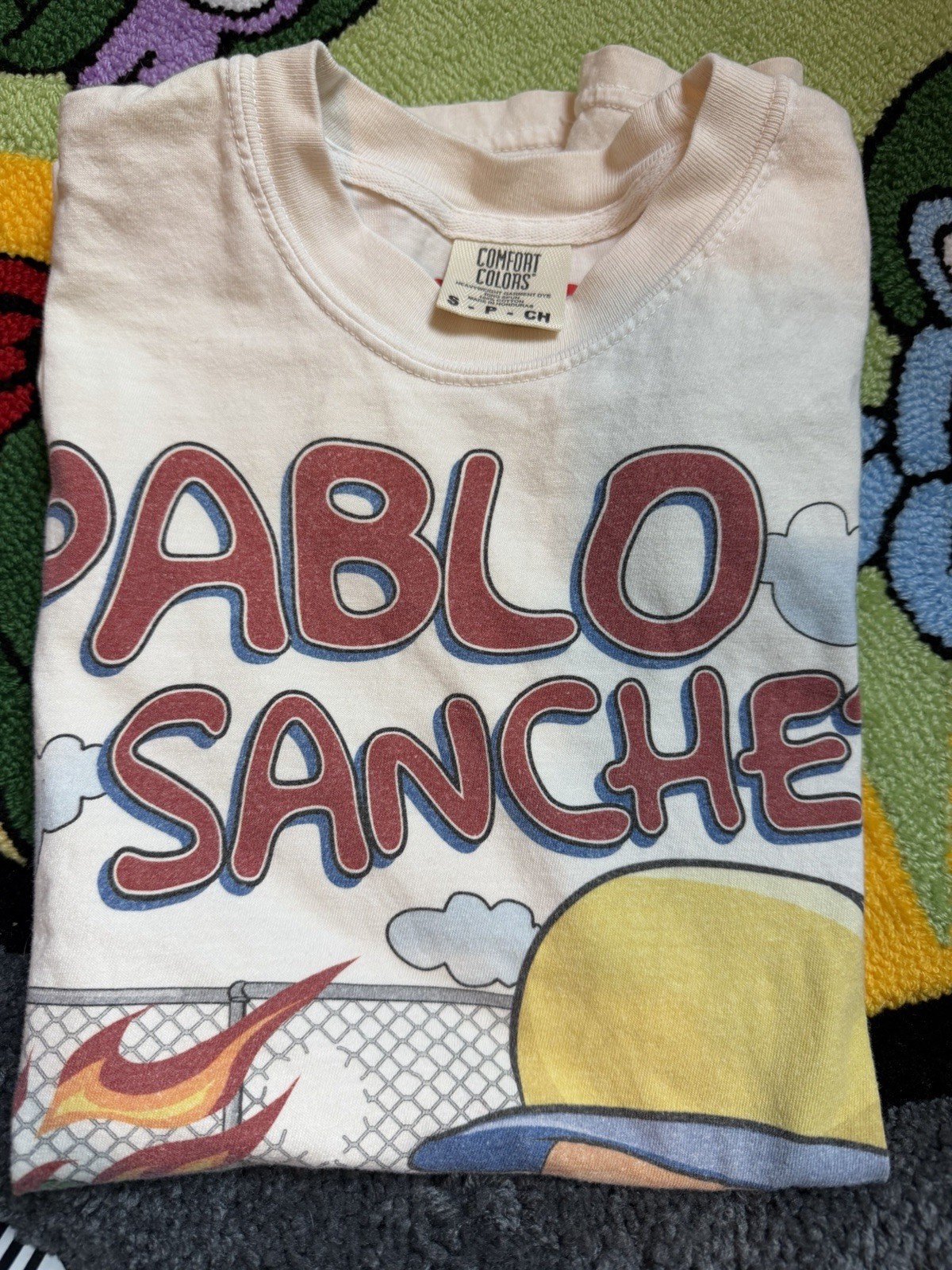Comfort Colors Backyard SportsxPlanet Euphoria Pablo Sanchez White Limited 23/50