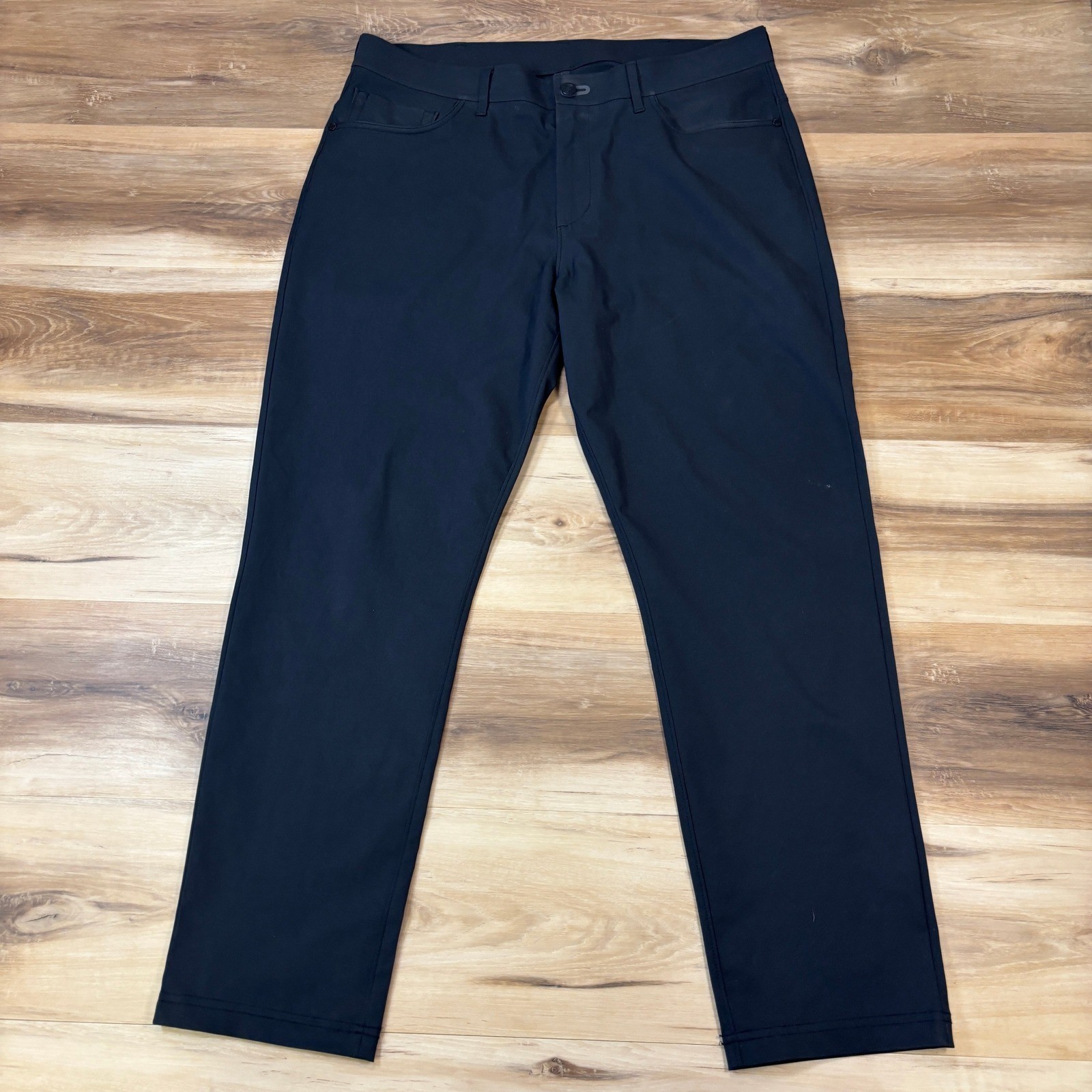 Public Rec Work to Play Pants Mens 34/30 Minimalist Polyester Straight Black