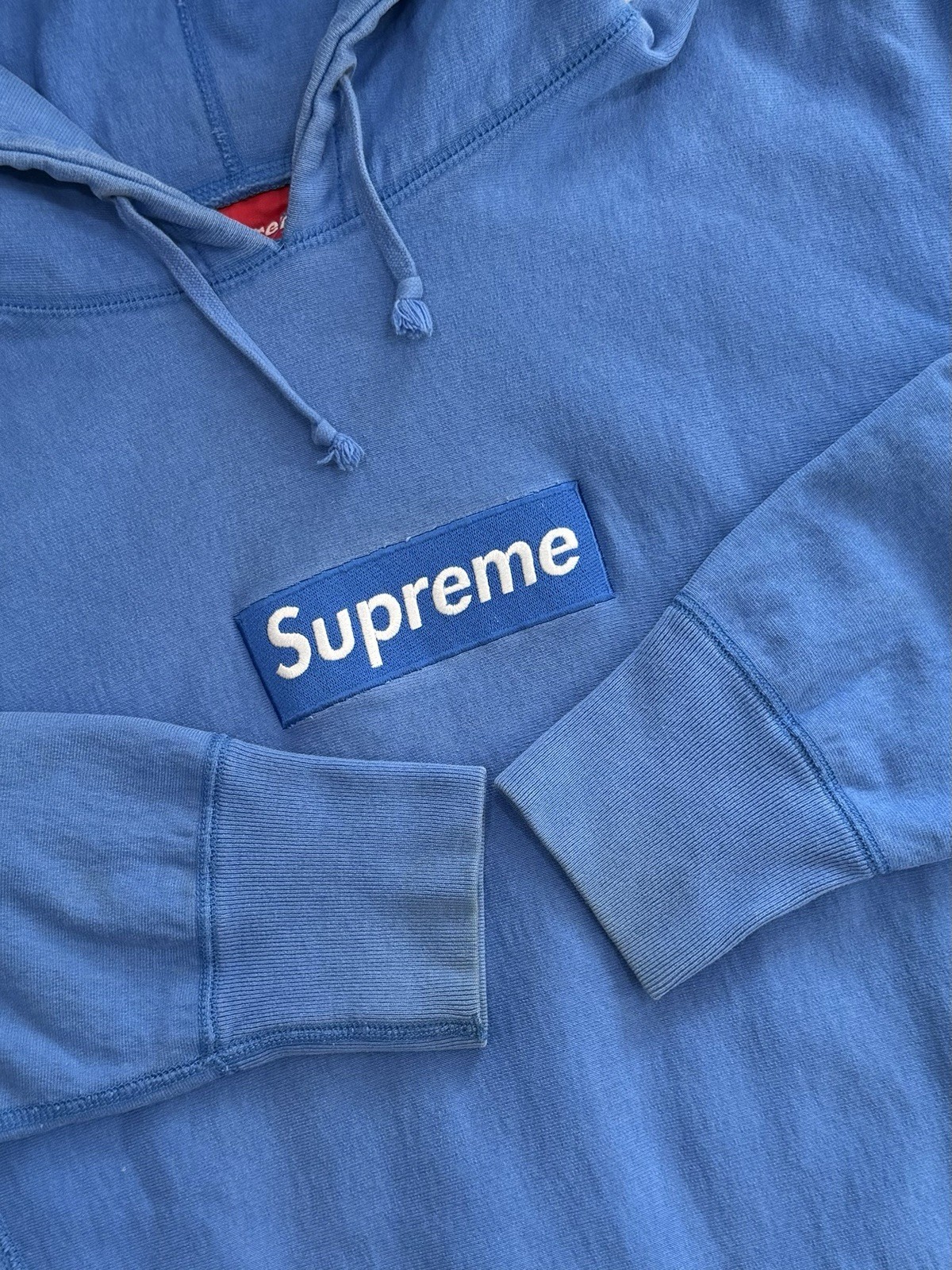 Supreme Sky Blue Box Logo Hoodie 2006