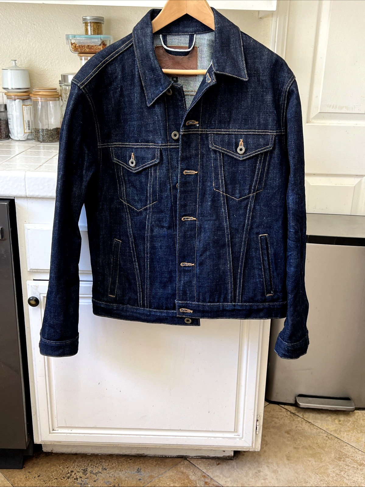 Mens XL Brave Star Selvage Denim 21.5oz HFD Indigo Ironside Jacket