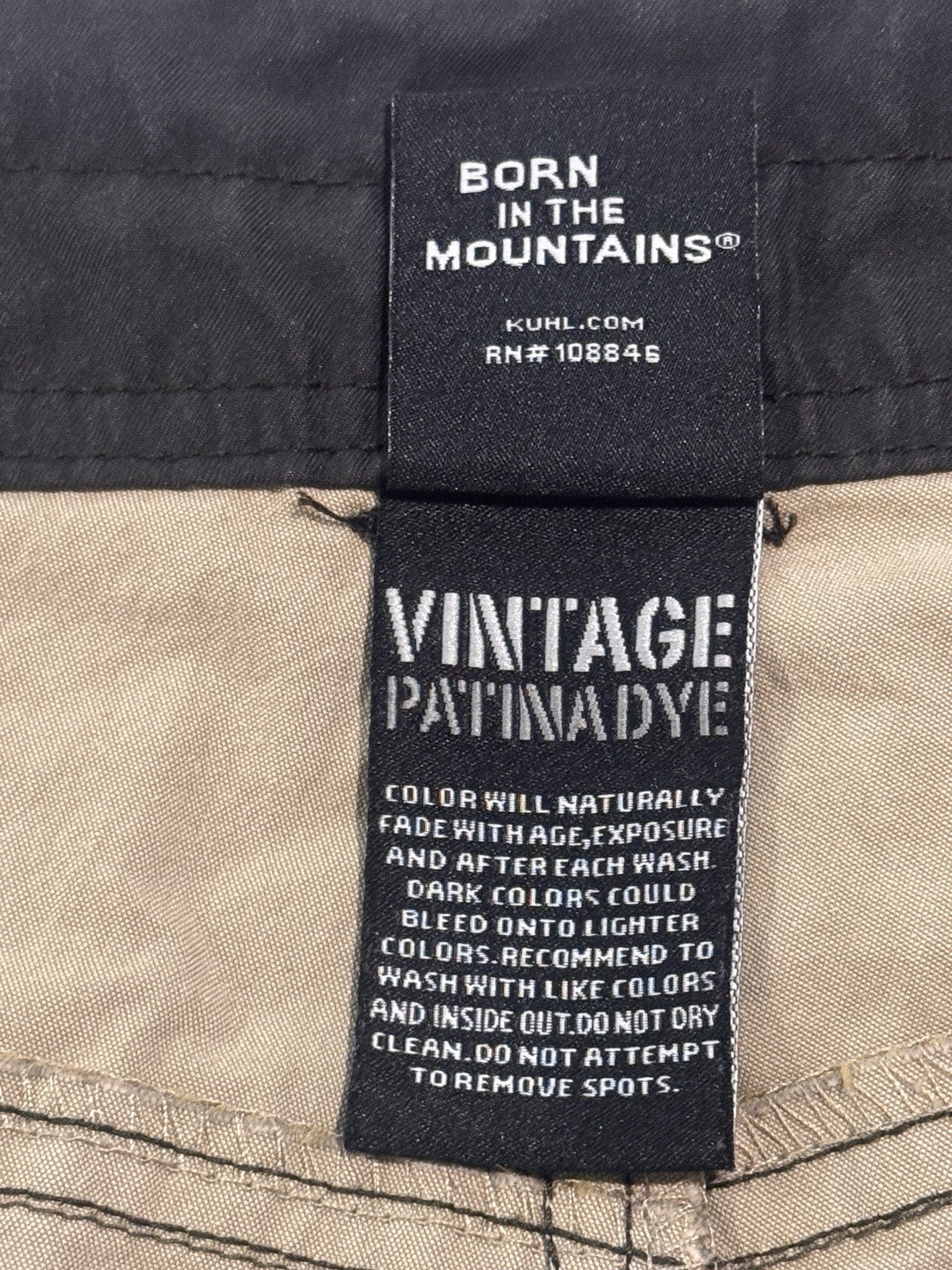 Kühl Revolvr Mens Pants In beige/taupe color Vintage patina dye model 42×30.