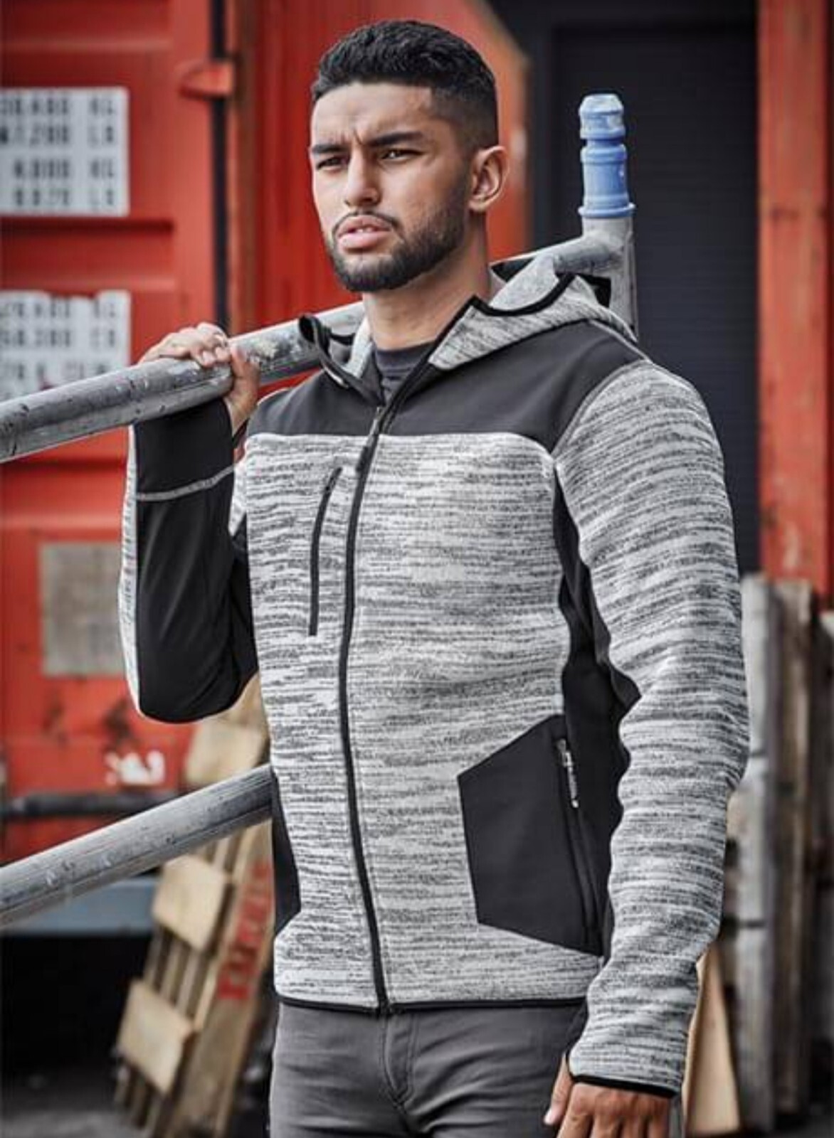 Mens Reinforced Fleece-Knit Jacket *New*