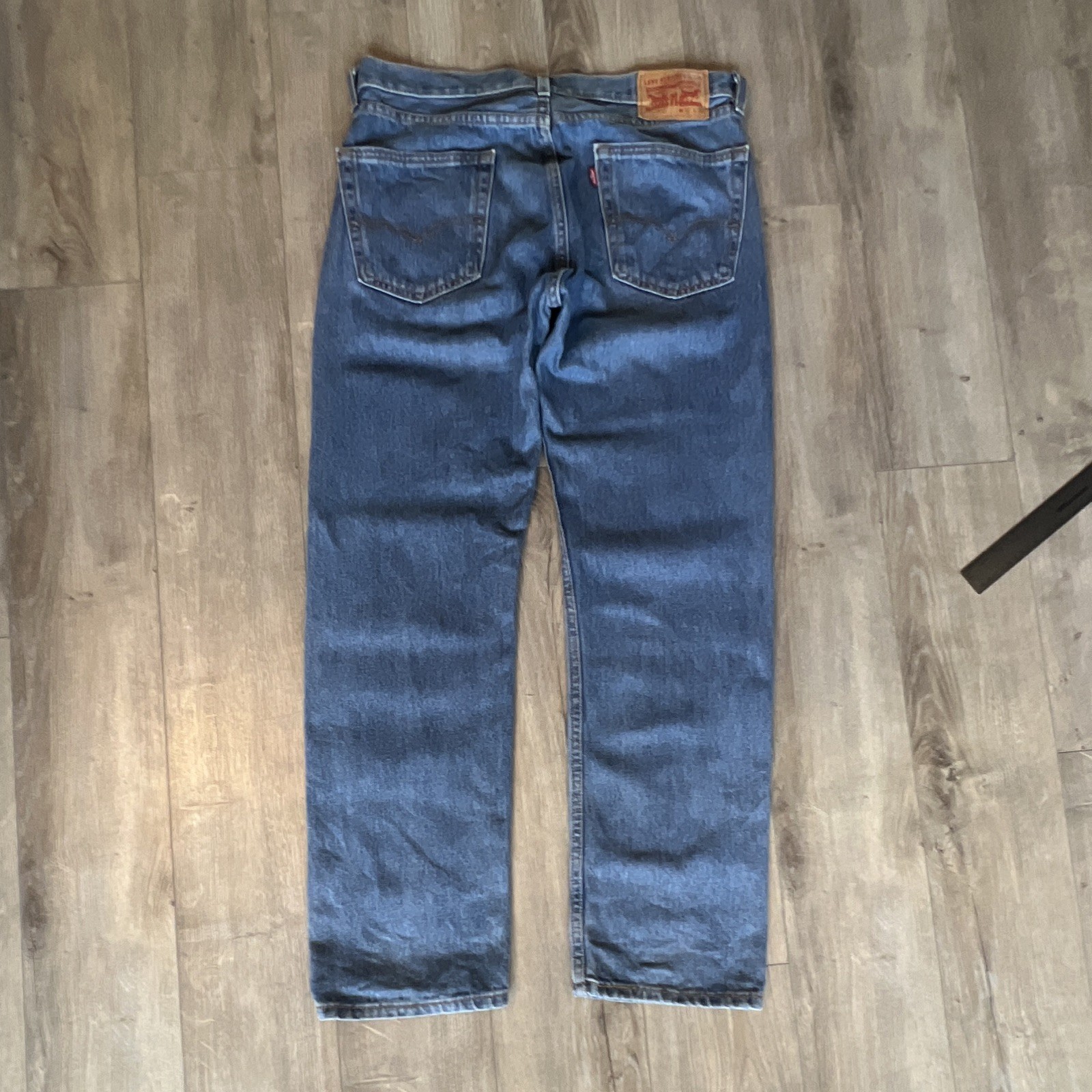 Levi’s 505 (34×30) Men’s Straight Leg Jeans Blue Regular Fit Medium Wassg