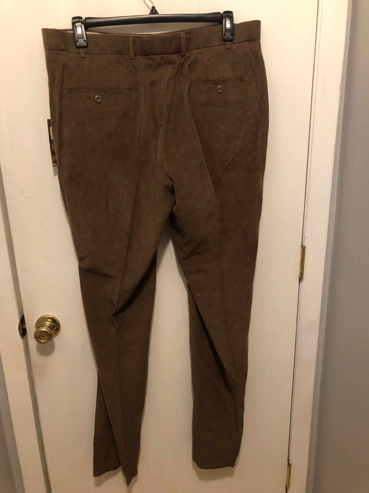 NWT Linea Naturale Brown Corduroy Pants Mens SZ 38 Inseam 37″ Unhemmed Cotton