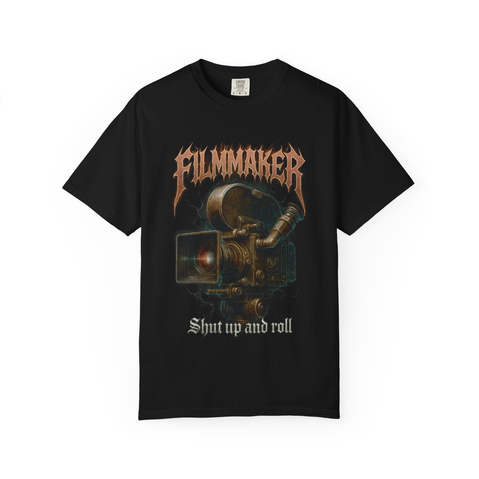 Filmmaker Camera T-Shirt | Vintage Film Director Tee | Cinematographer Crew Gift