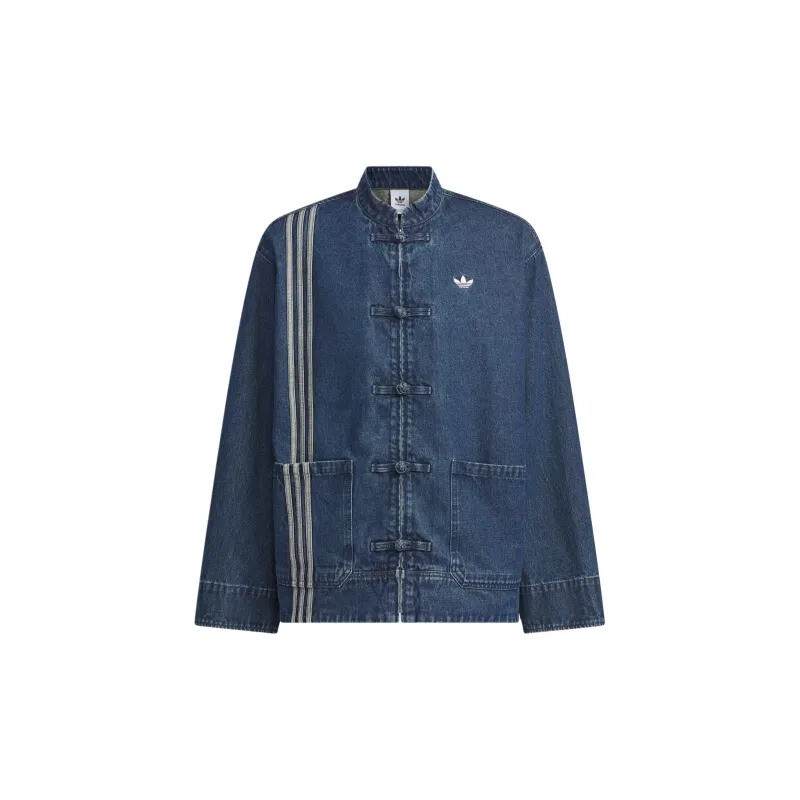 Adidas Originals CNY Year of Snake Jacket Unisex Denim Blue JZ9928