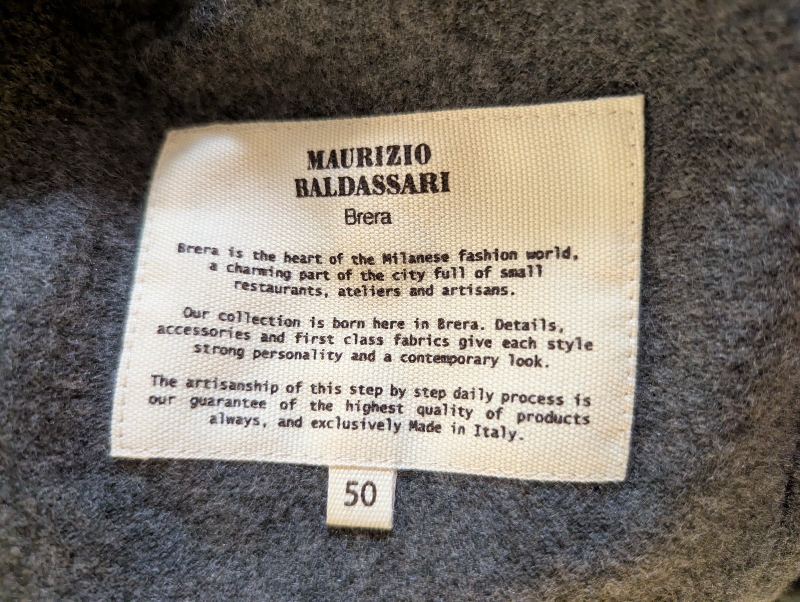 Mauricio Baldassari cashmere shirt-jacket, made in Italy