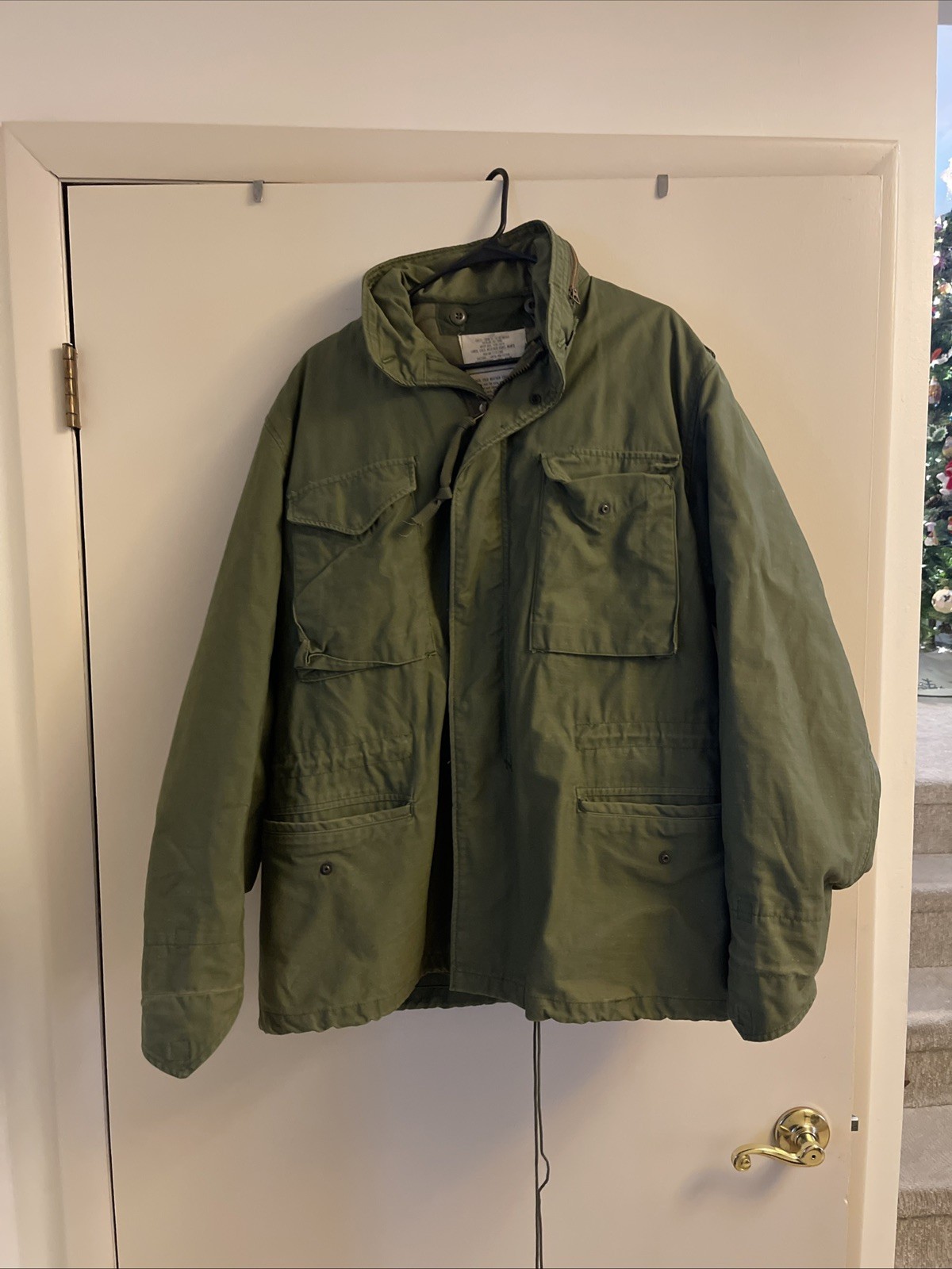 US Army Men’s Cold Weather Field Jacket Vintage Medium Short Cherokee Industries