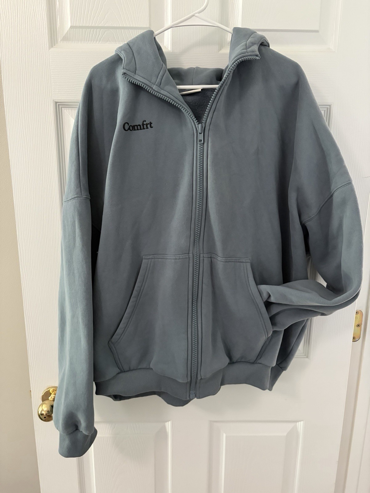 Comfrt Matching Hoodie Jogger Sweat Set XL Gray Oversized Heavyweight Unisex