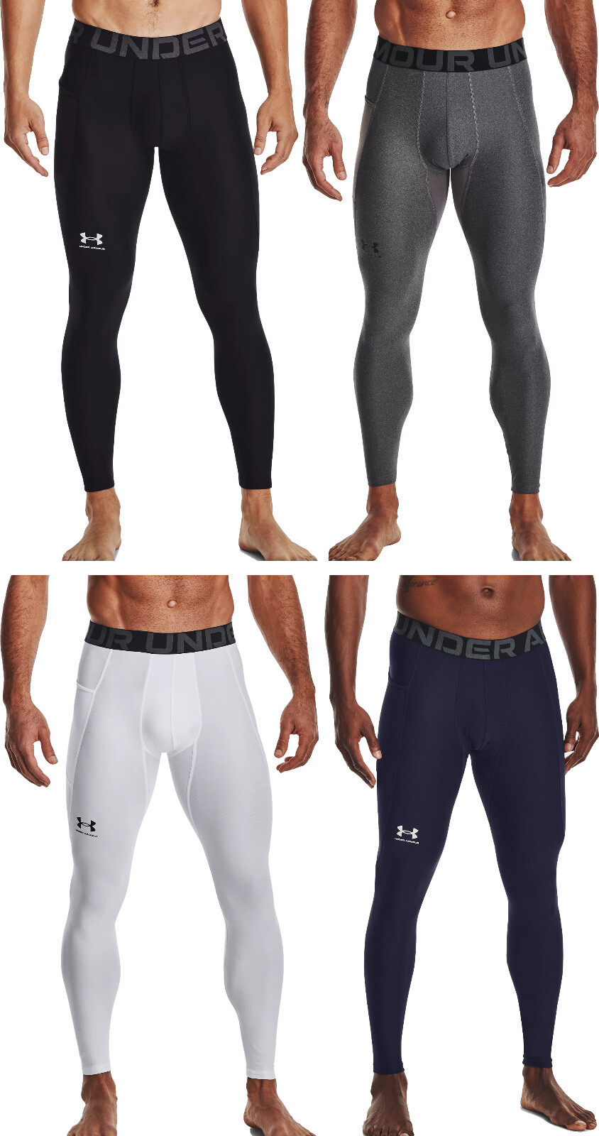 Under Armour Men’s HeatGear Compression Leggings – 1361586 – FREE SHIPPING
