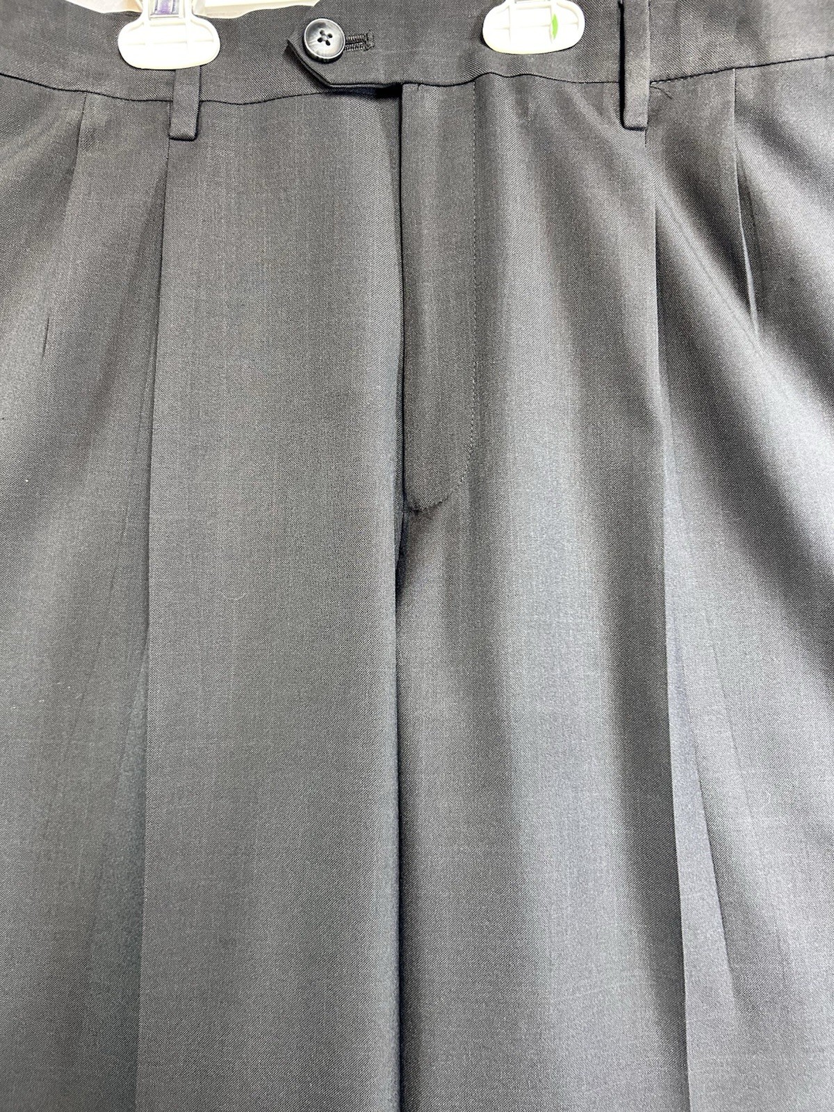 Haggar Dress Pants Men’s Classic Fit Black Cuffed 34/32