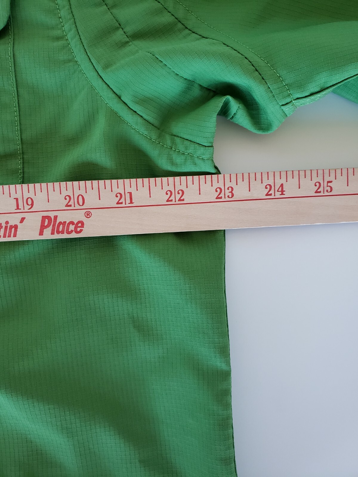 Men DULUTH TRADING Shirt M Coolplus Vented Button Down ShortSleeve Green Fishing