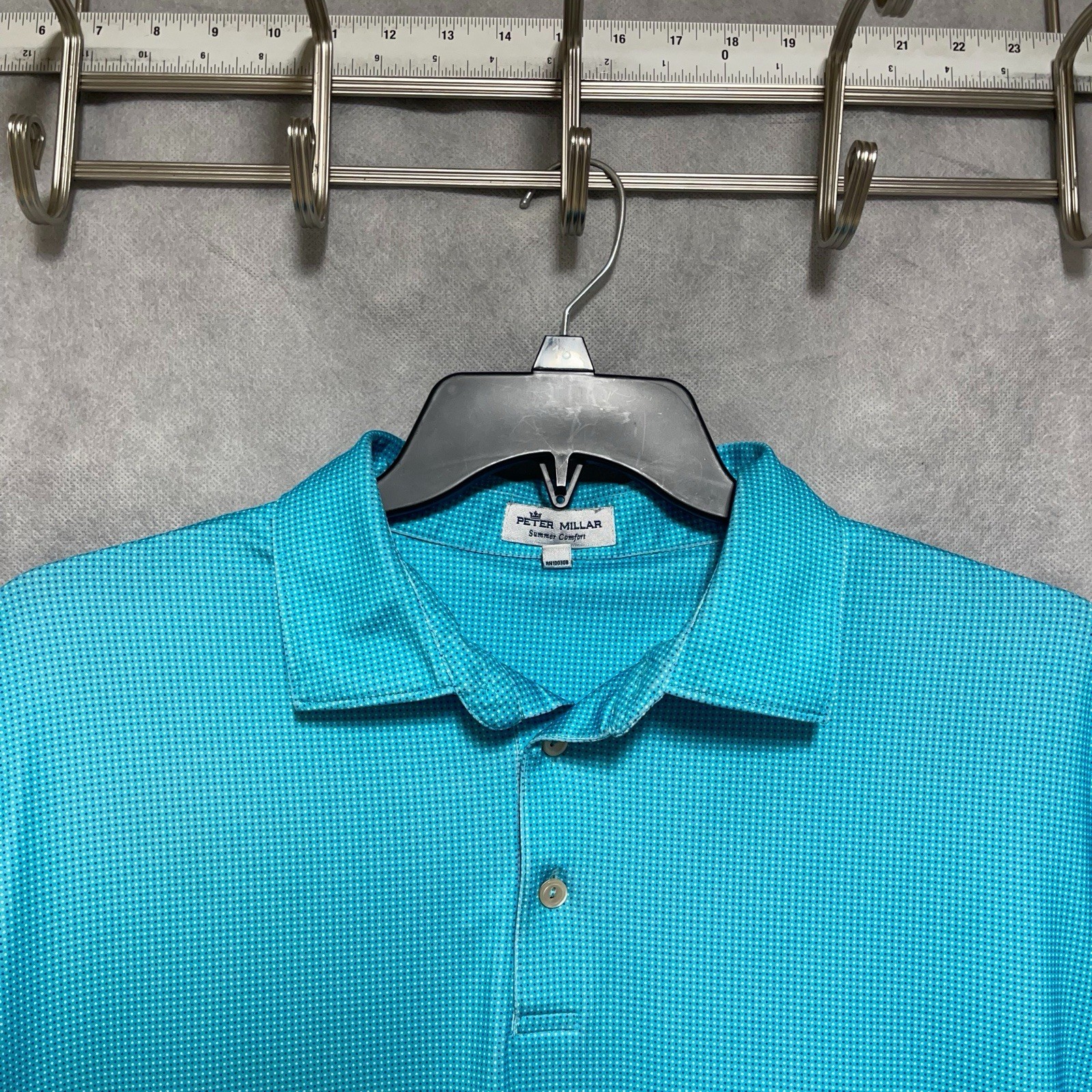 Peter Millar Polo Shirt Men’s XL AOP Geometric Golf Summer Comfort Performance
