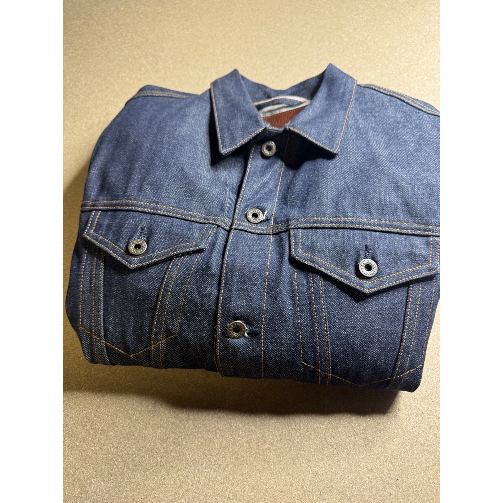 Brave Star Selvage The Ironside Jacket Mens Indigo Denim Trucker American Made