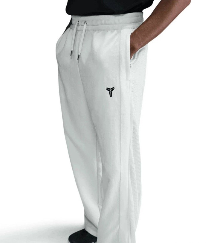 Mens Nike Kobe Pleated Pants Size Medium White Black Rare IB0009-133 Limited