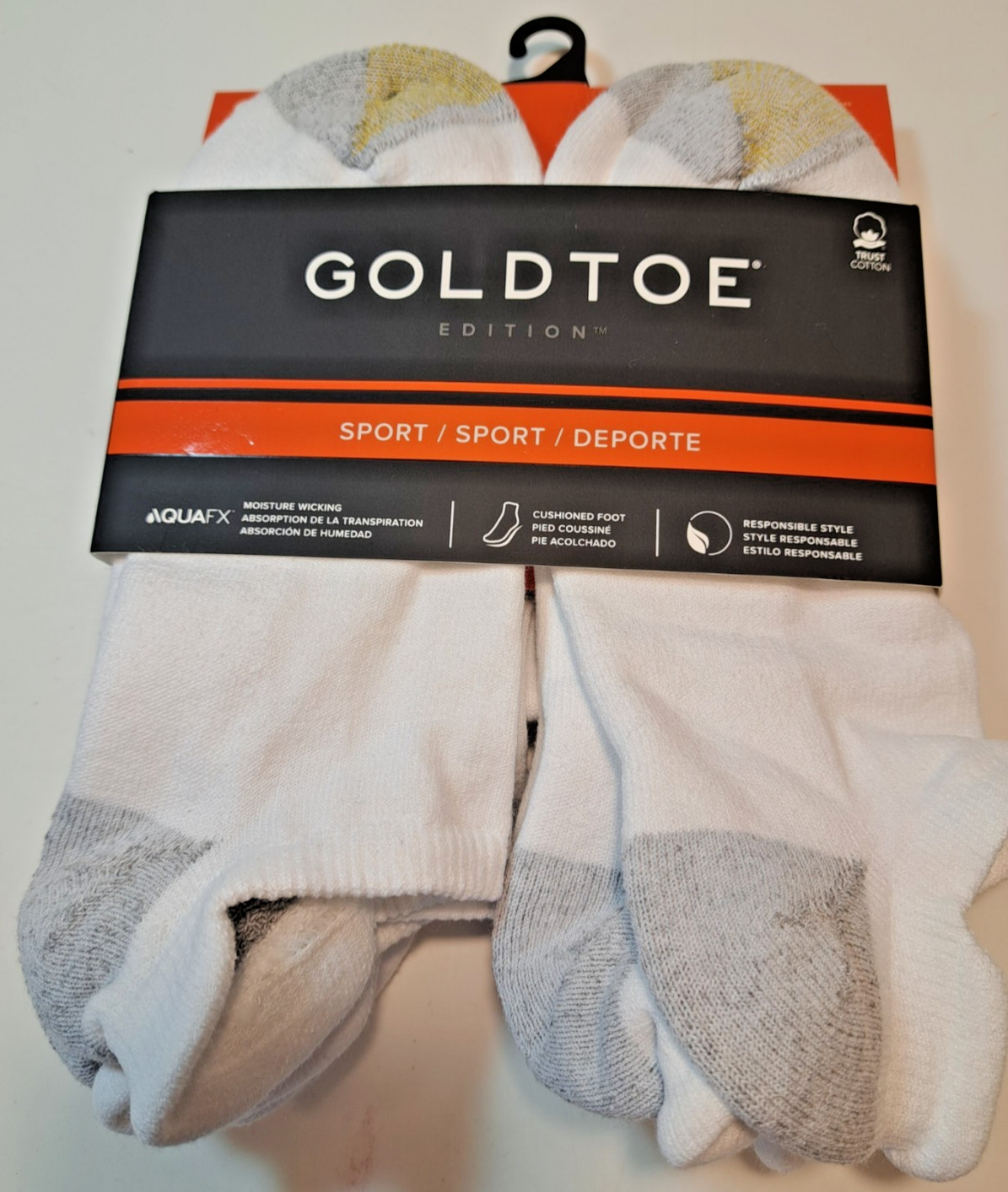 Gold Toe Casual Cushion Mens Socks No Show Ankle 6 Pair Shoe Sz 6-12.5 Sport