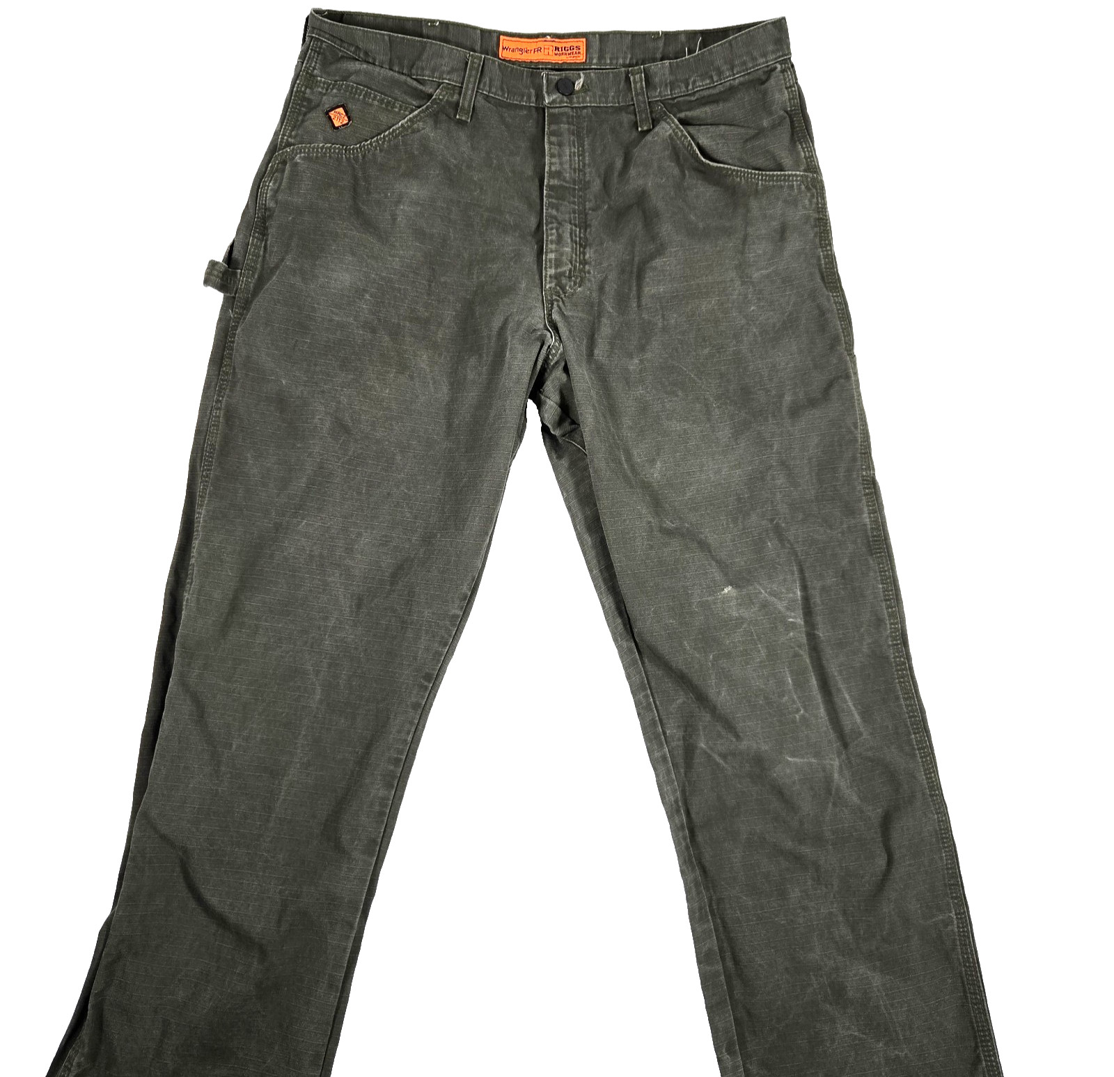 Wrangler FR Riggs Workwear Pants Men’s 37×29 Brown Ripstop Carpenter HRC2 2112