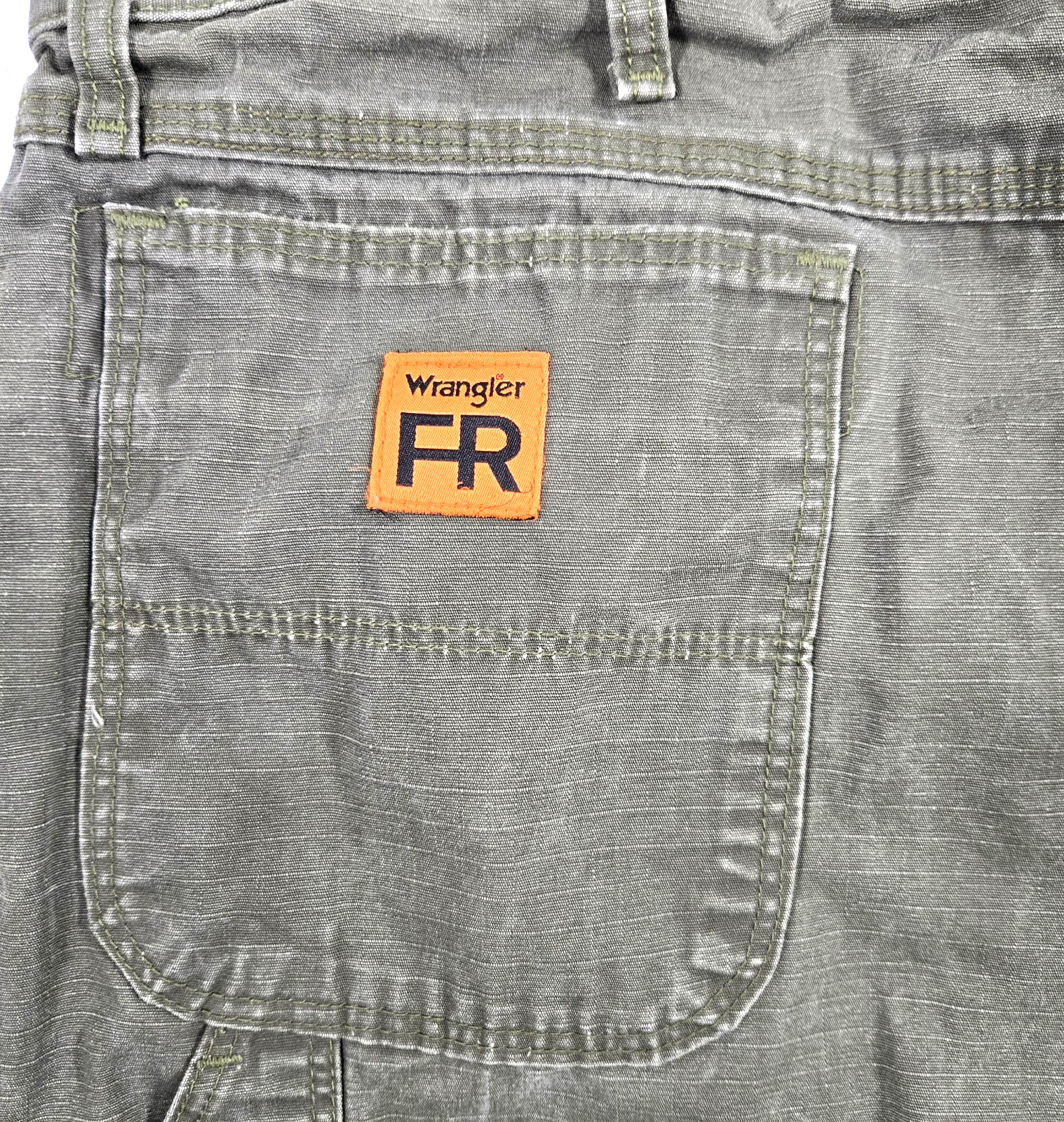 Wrangler FR Riggs Workwear Pants Men’s 37×29 Brown Ripstop Carpenter HRC2 2112