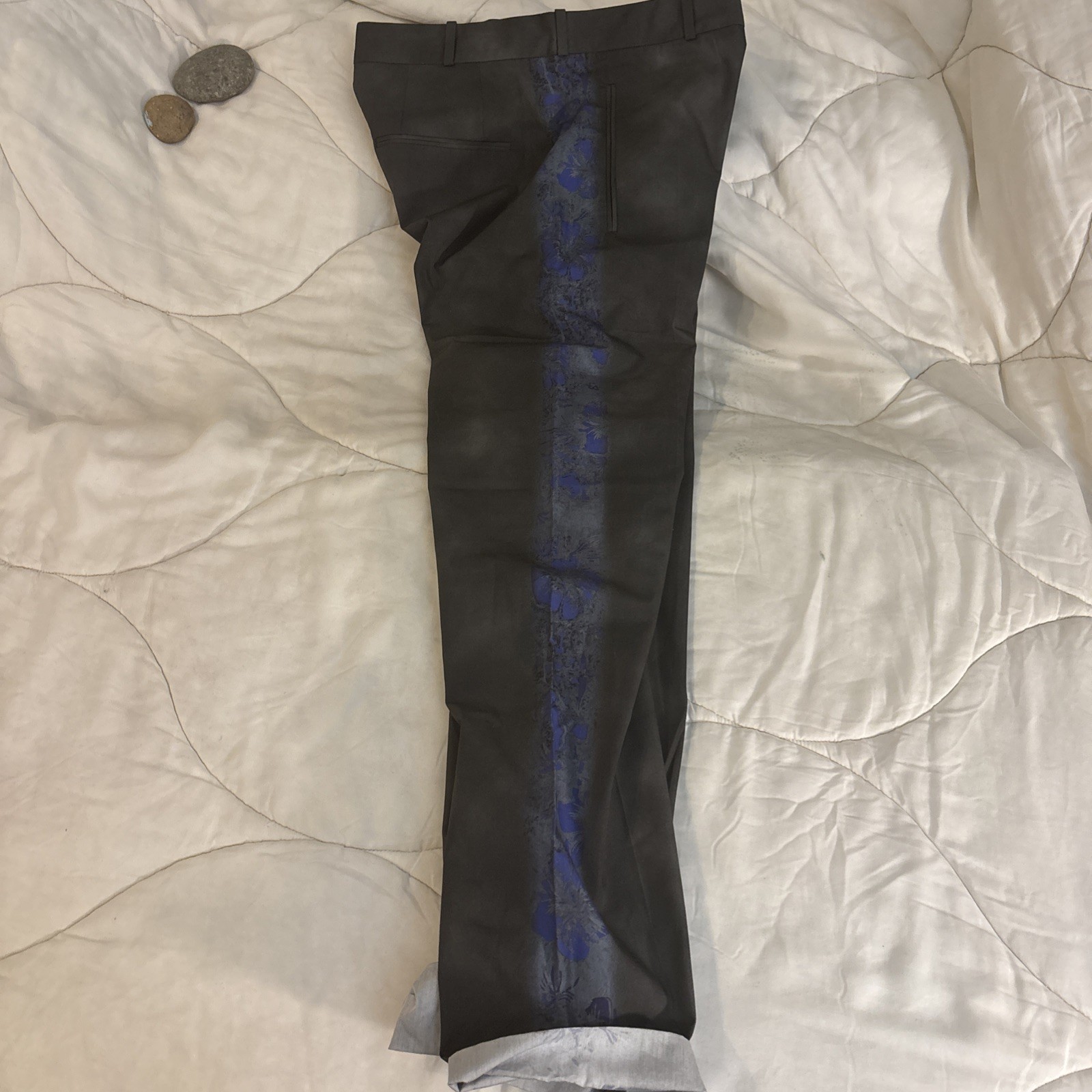 Diesel Black Gold Pants Black / Blue Print – 50 EU – Very Rare Print – NWT
