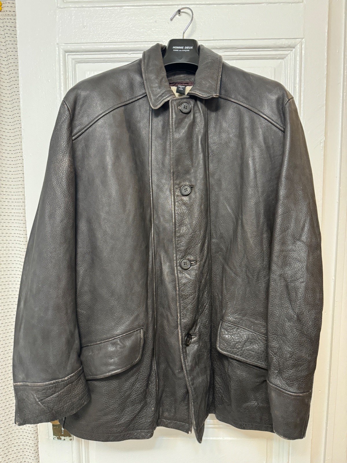 Anthony Bourdain style Kenneth Cole Leather Jacket Size XL