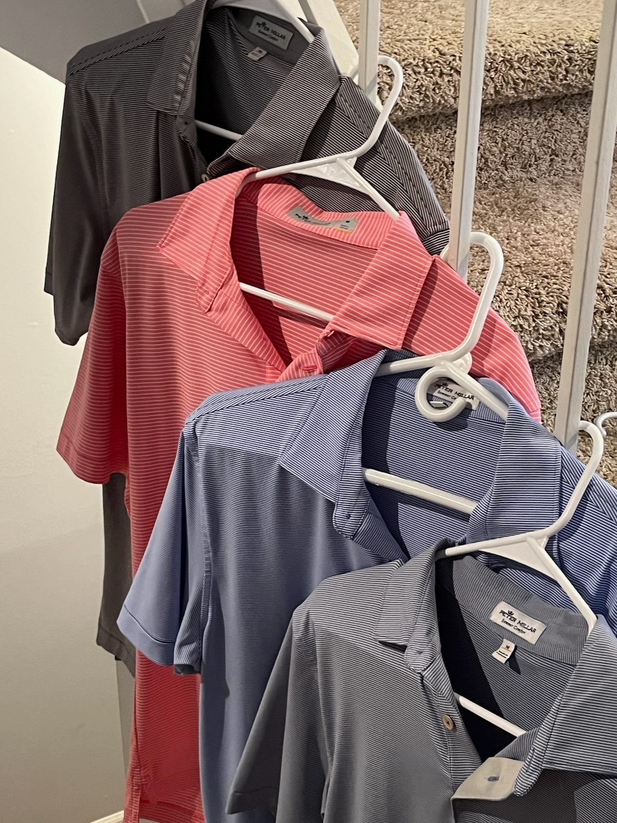 Peter Millar Men’s Polo Shirts Size M. Four colors.