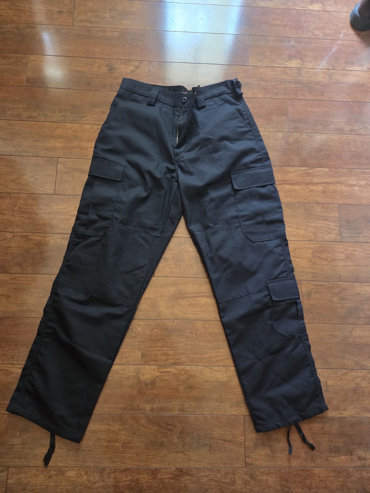 Truspec Bdu Pants 65/35 Blend Black Med Reg Fits 31-35 Waist /29.5-32 in inseam
