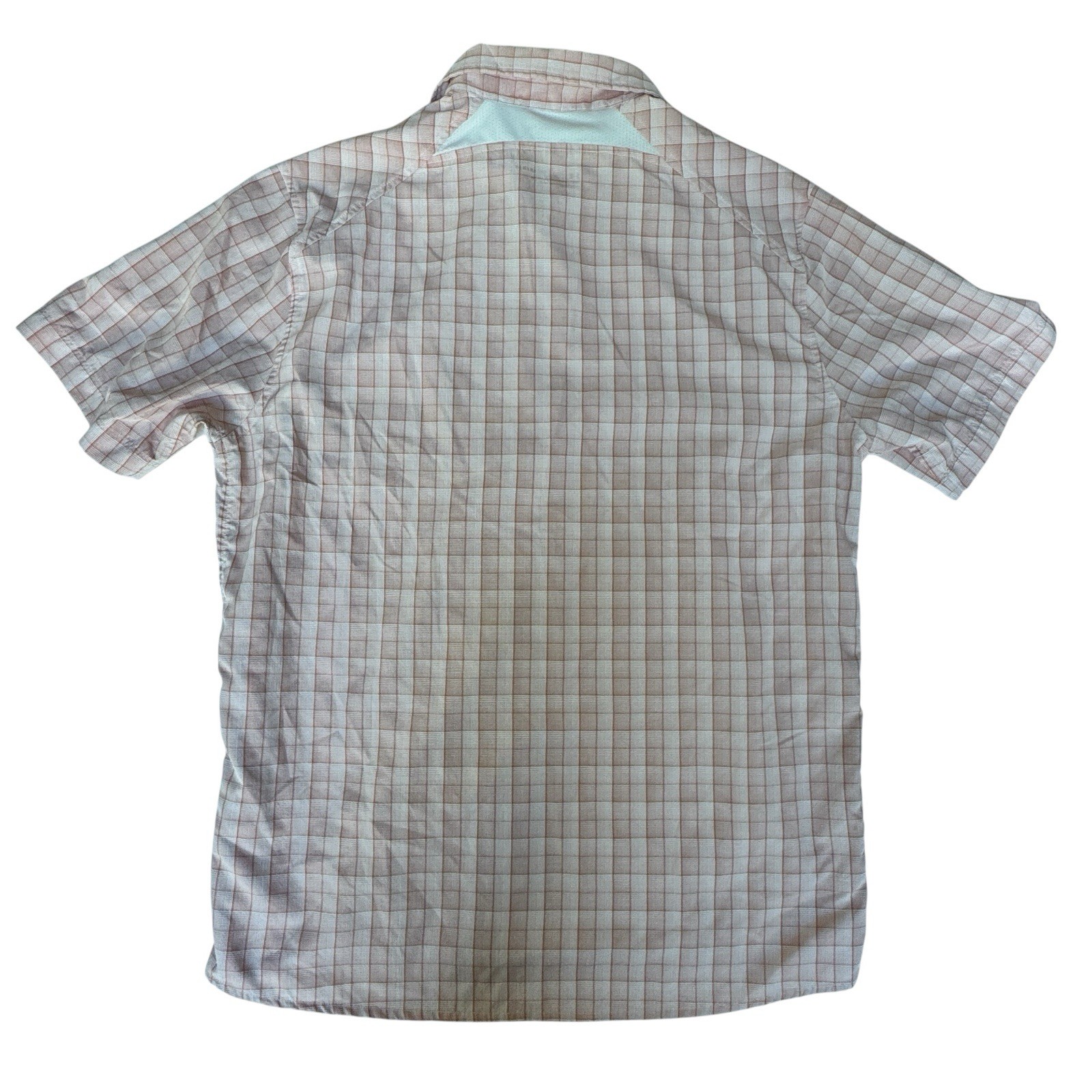 Under Armour Men’s Drift Tide 2.0 Pink Plaid Fitted S/S Shirt Sz Large