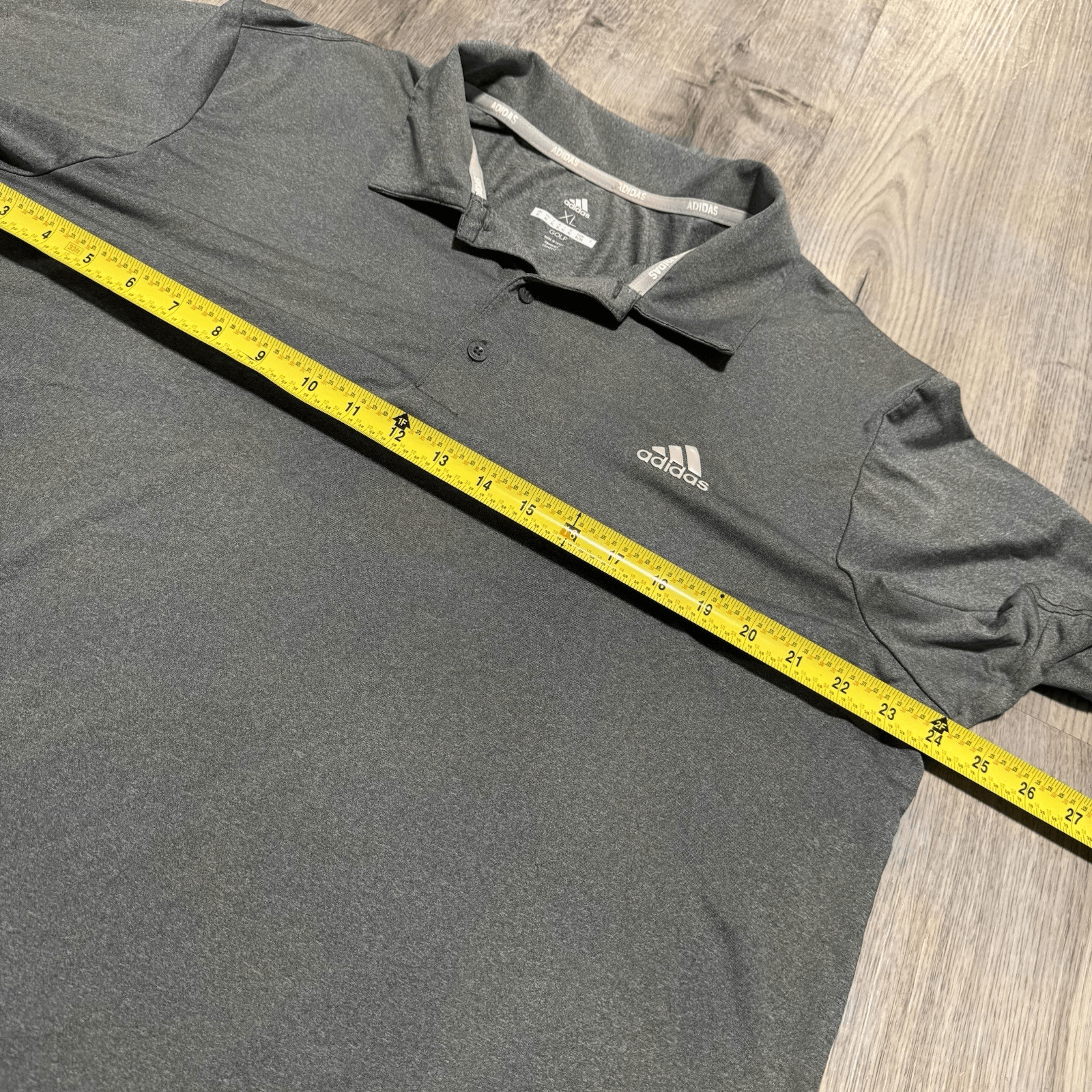Adidas Golf Polo Shirt Short Sleeves Men’s Gray Size XL