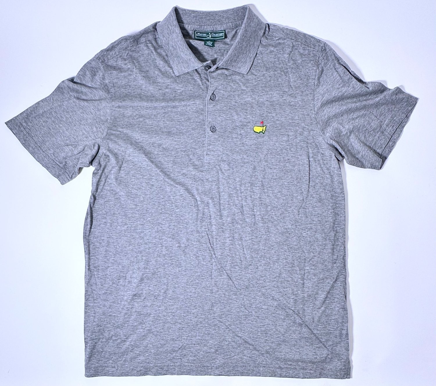 Masters Collection Golf Polo Shirt Mens M Gray 100% Pima Cotton Short Sleeve SS